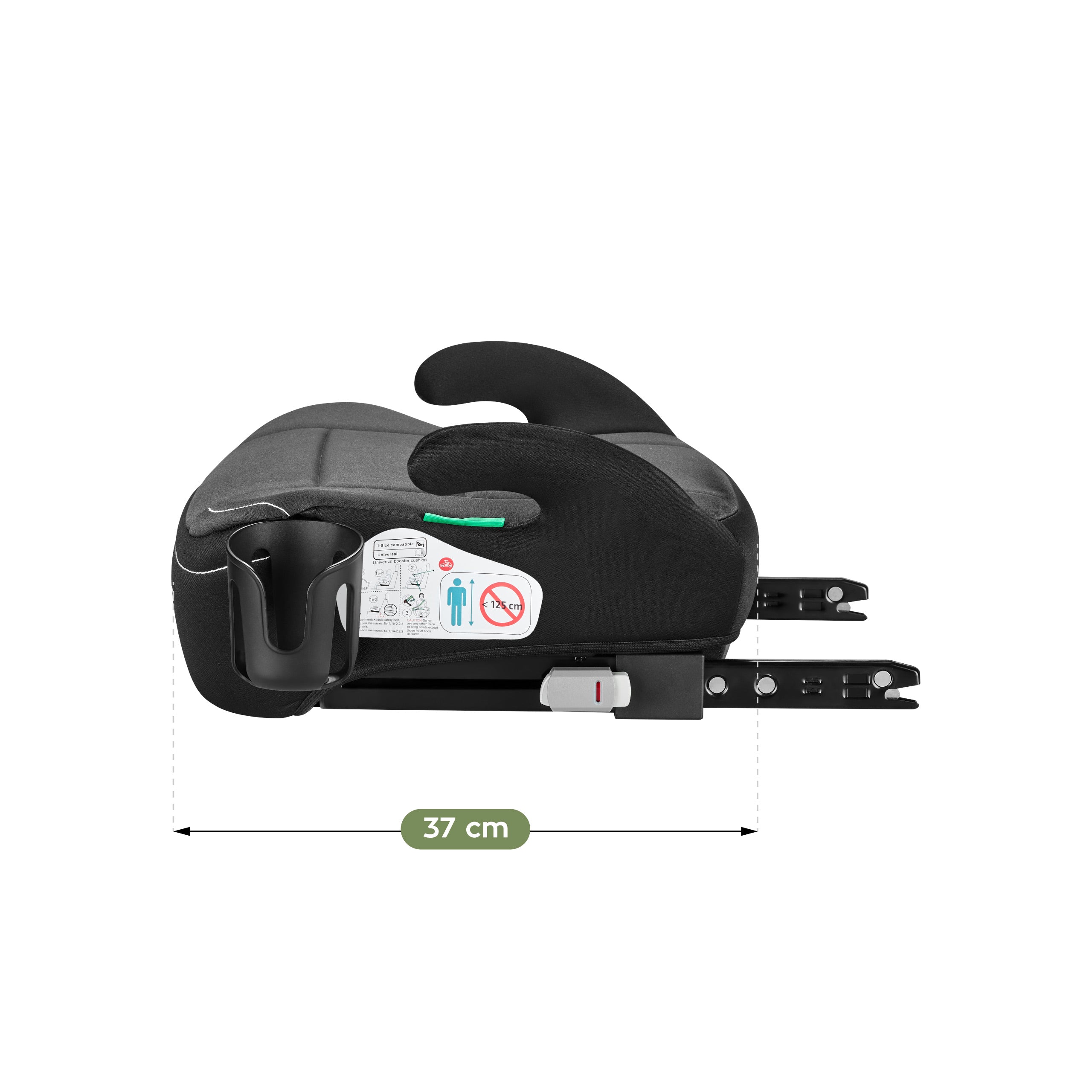 Tulano Cabby 30 Grey 125-150cm I-Size basis autostoel