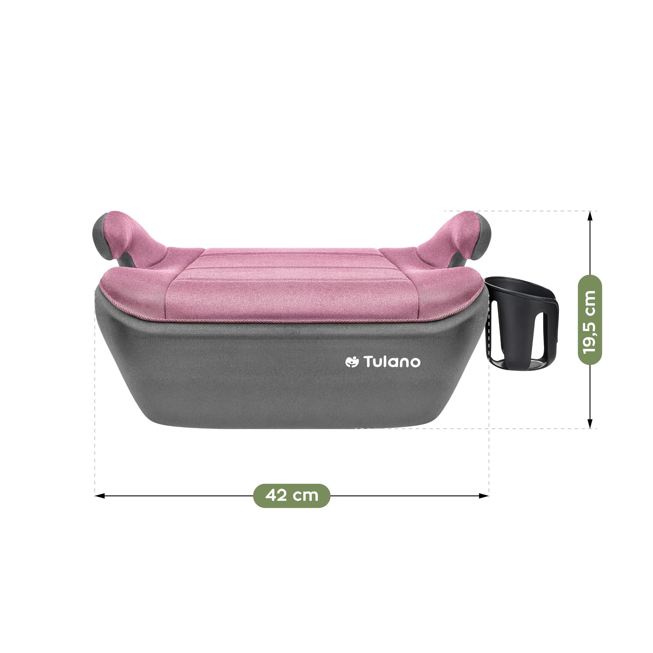 Tulano Cabby 30 Roze-Grijs basis autostoel