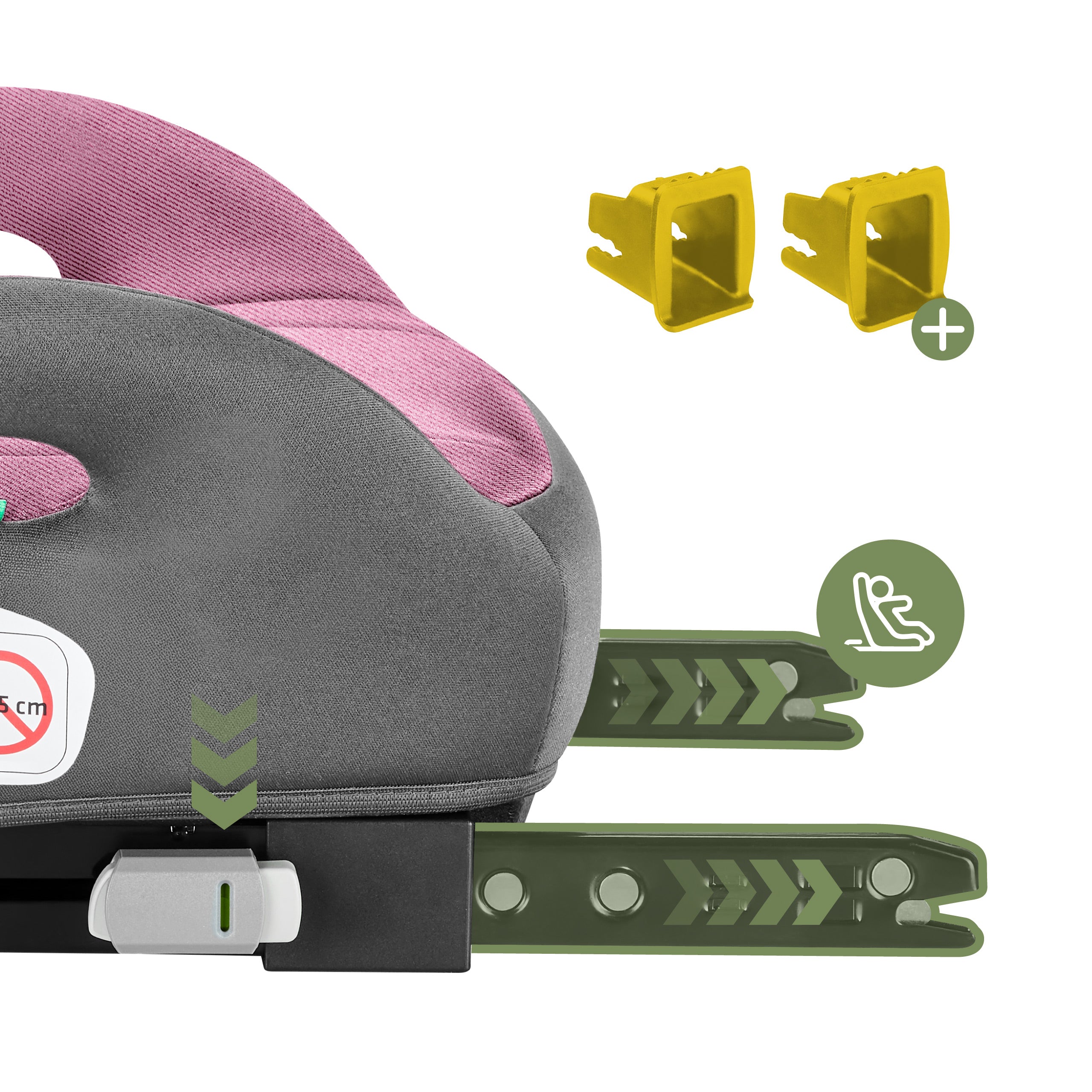 Tulano Cabby 30 Roze-Grijs basis autostoel
