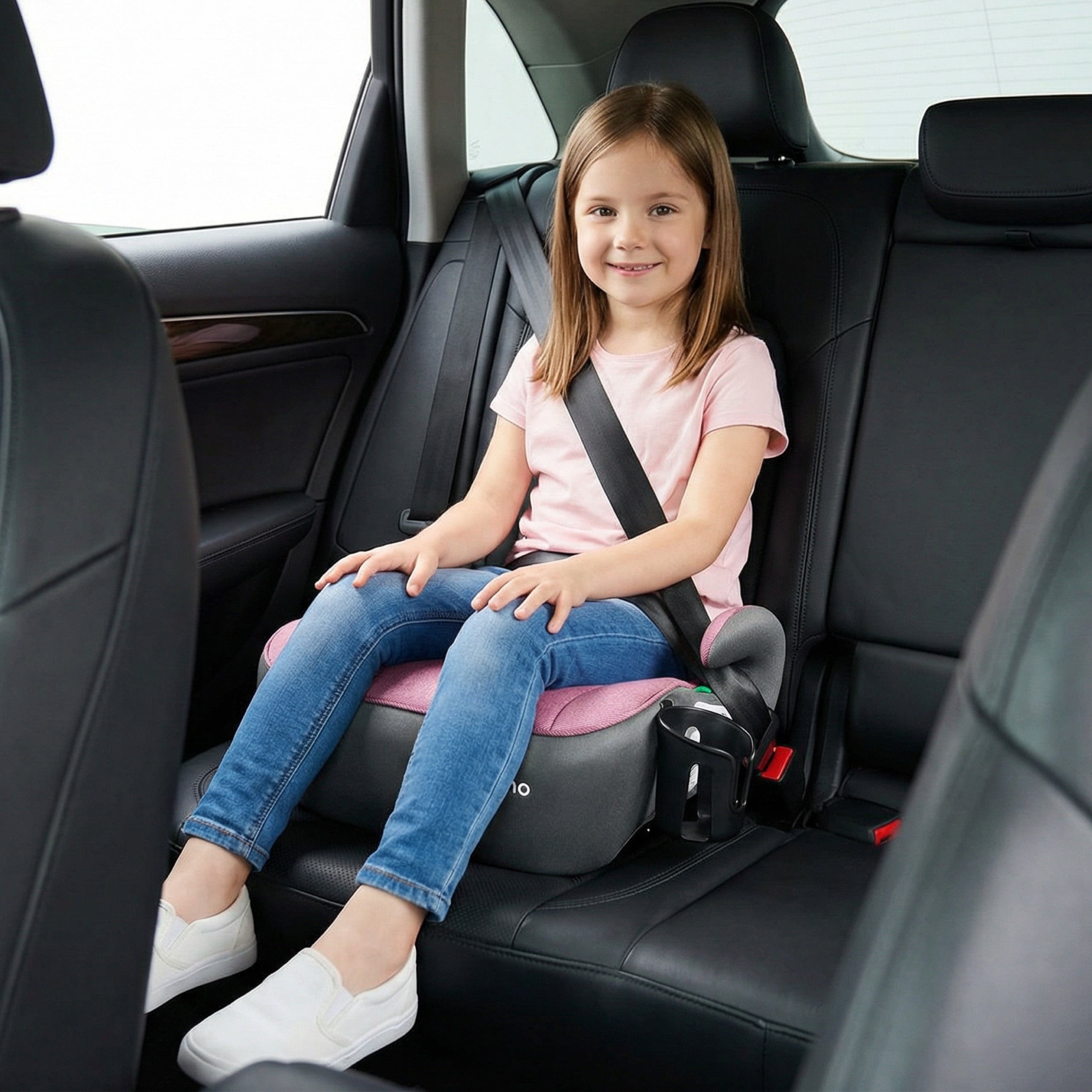 Tulano Cabby 30 Roze-Grijs basis autostoel