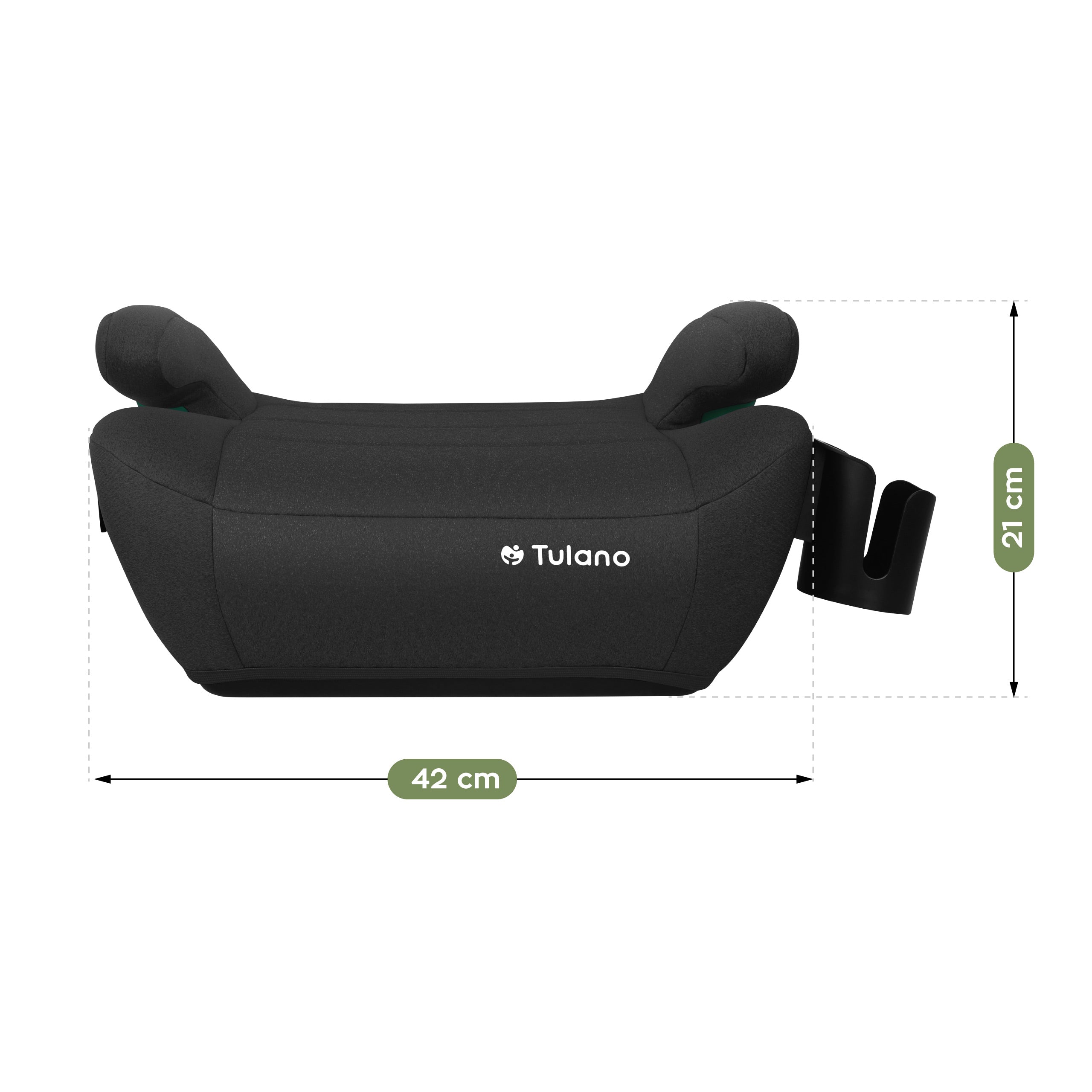 Tulano Cabby 35 Zwart ISOFIX autostoel 125-150cm I-Size base