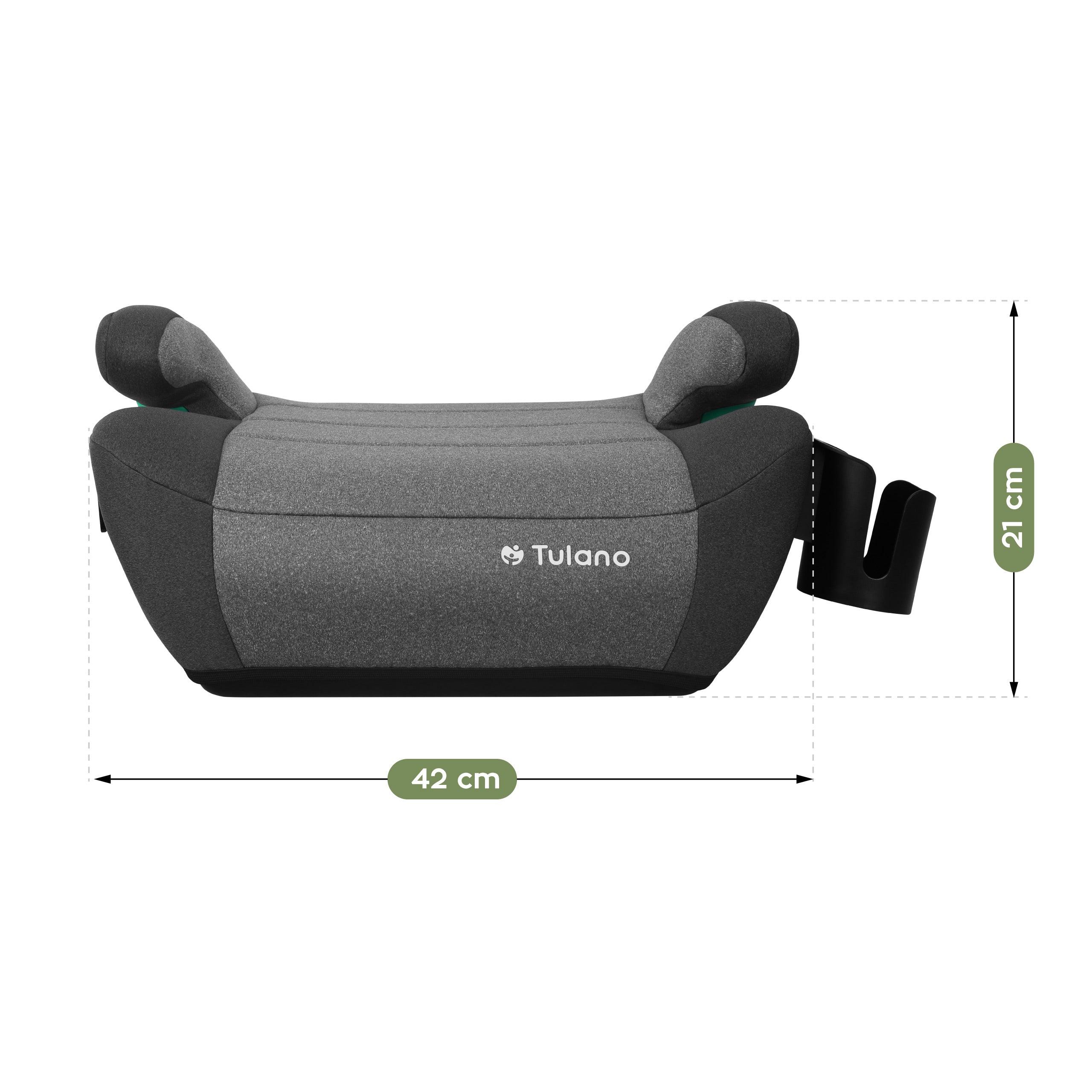 Tulano Cabby 35 Grey ISOFIX autostoel 125-150cm I-Size base