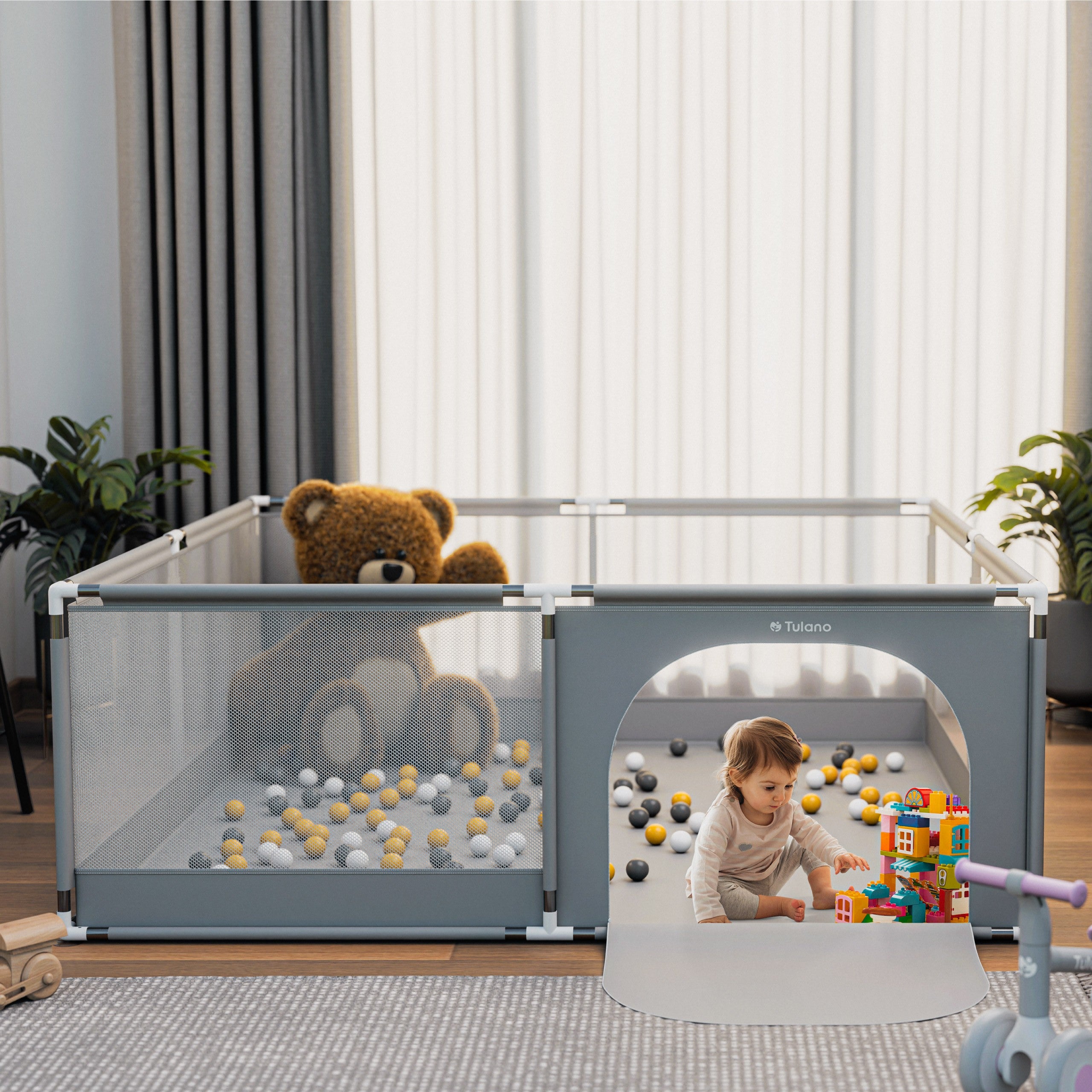 Tulano Cozy 28 Grey kinderbox - 200 cm
