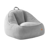 Corduroy poef stoel met rugleuning Mark Adler Comfy 4.0 Grey