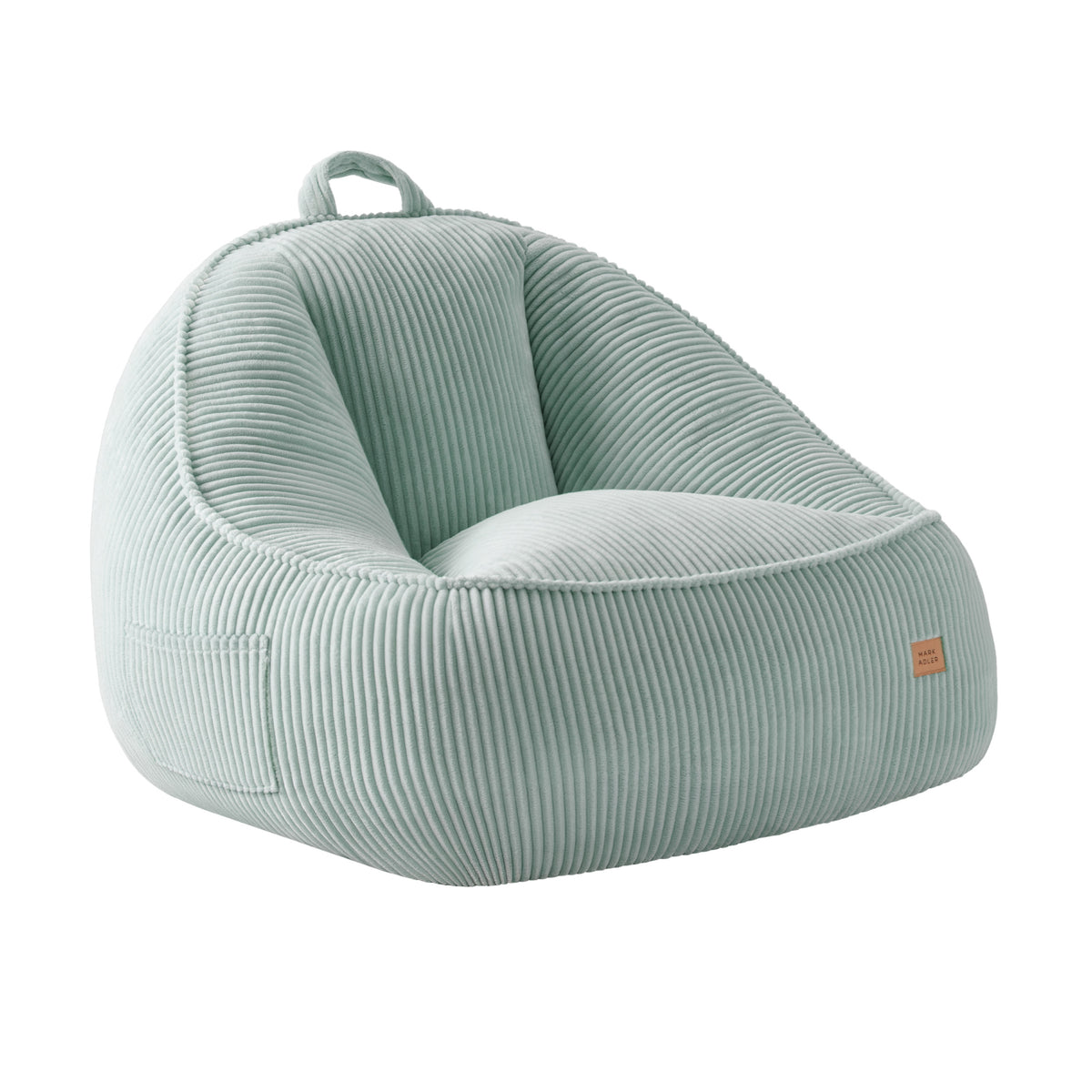 Corduroy poef stoel met rugleuning Mark Adler Comfy 4.0 Sage