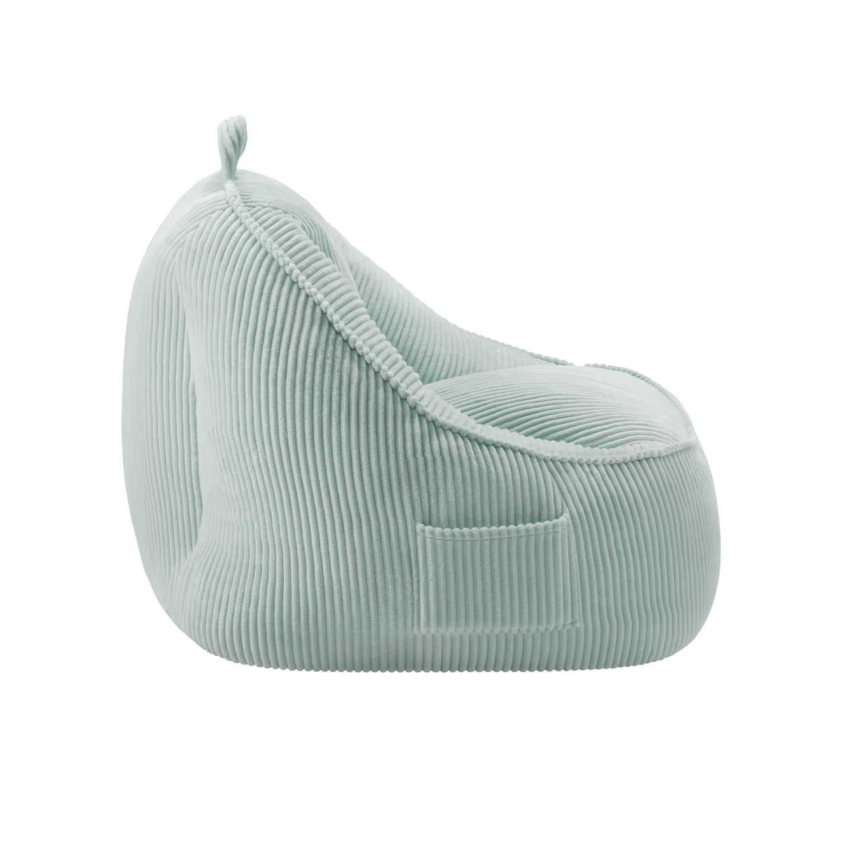 Corduroy poef stoel met rugleuning Mark Adler Comfy 4.0 Sage