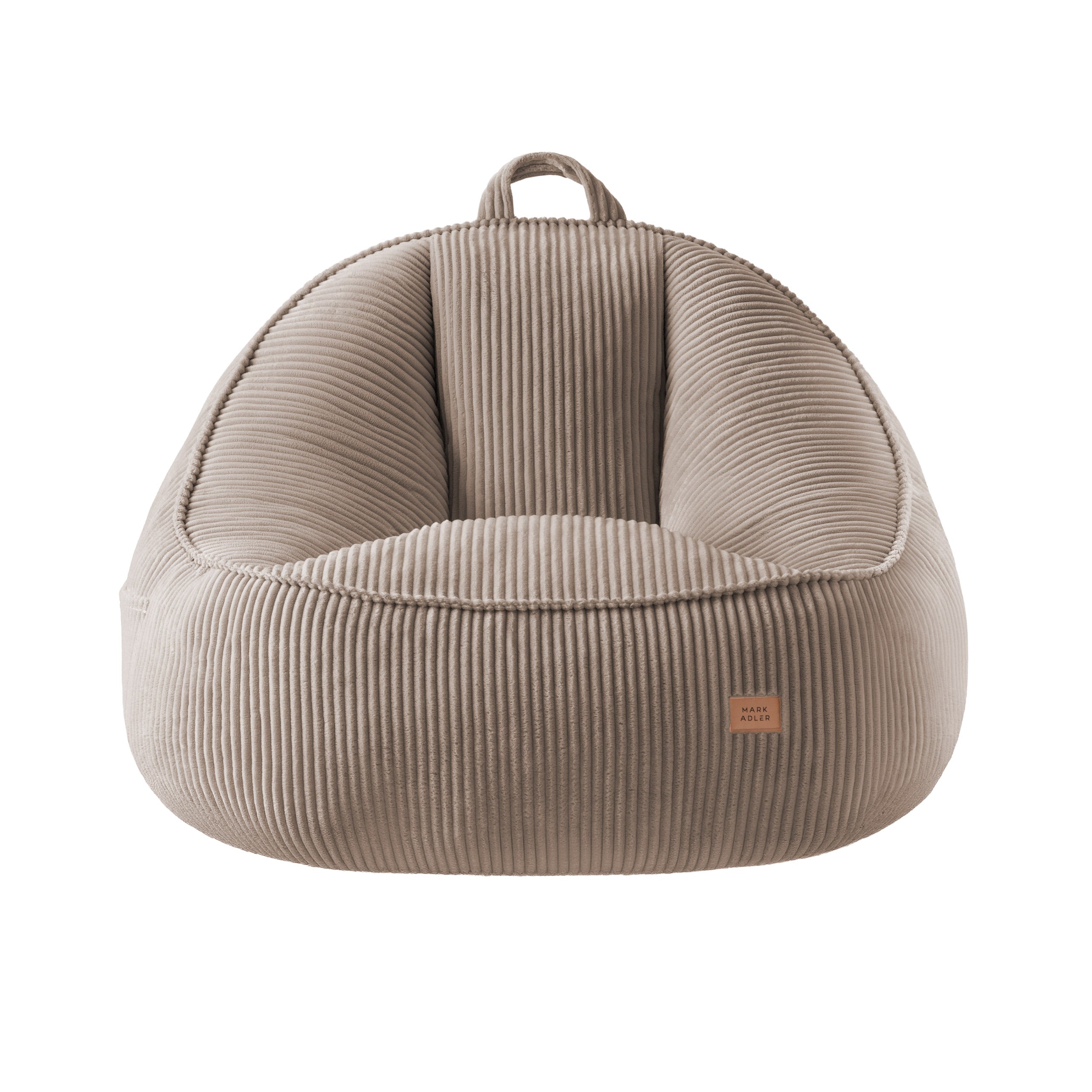 Corduroy poef stoel met rugleuning Mark Adler Comfy 4.0 Taupe