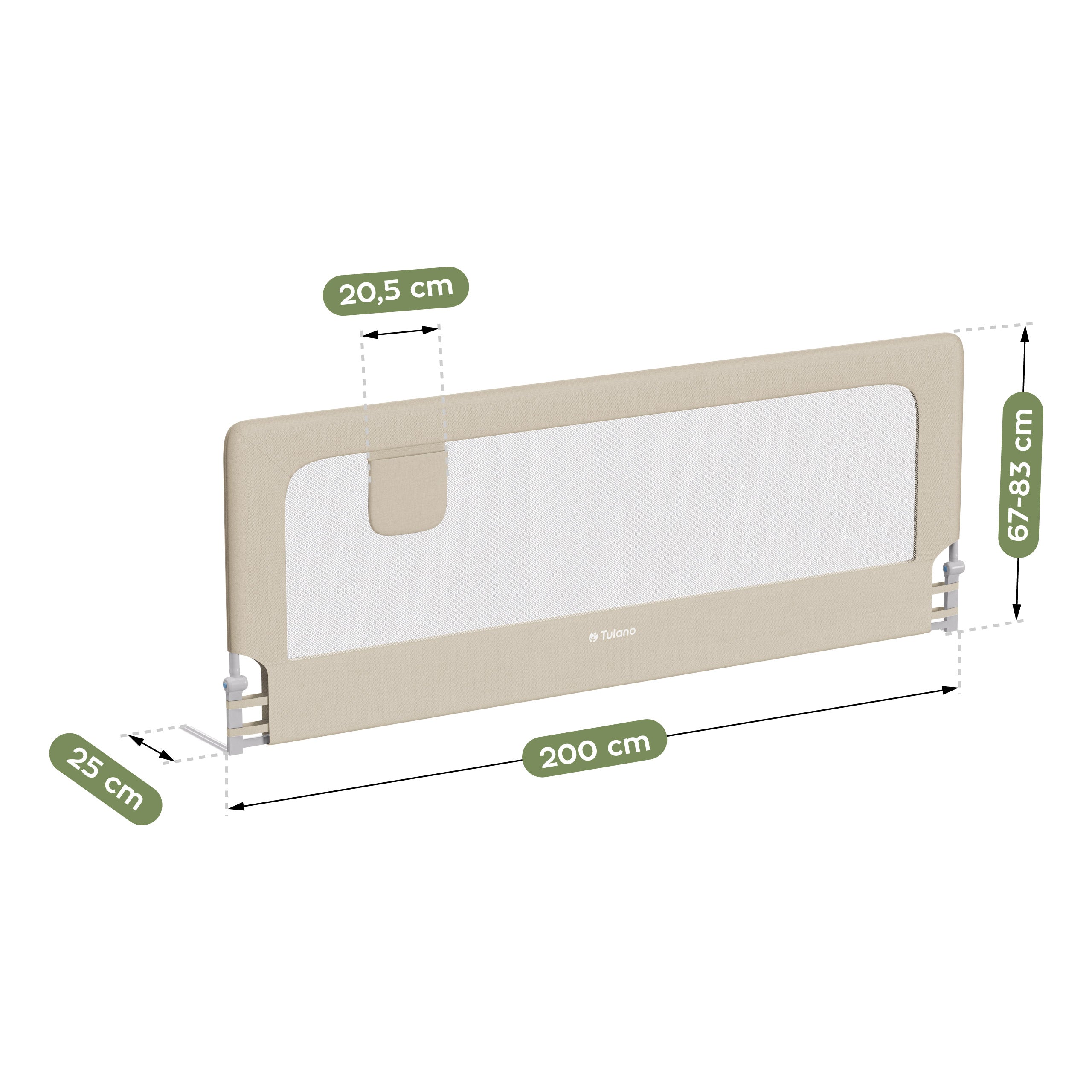 Bedhek 200cm Tulano Cover 30 Beige
