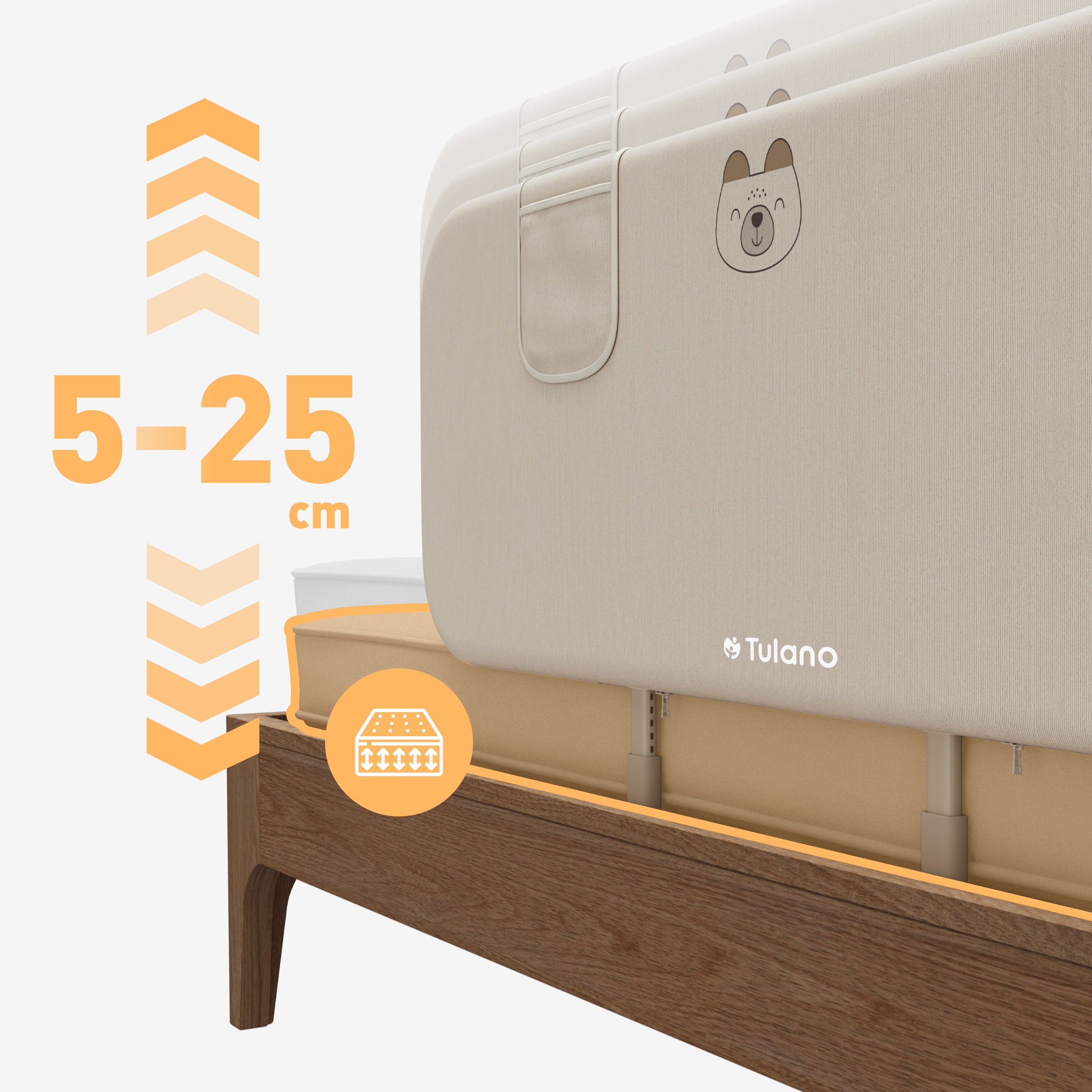 Kinderbedhekje Tulano Cover 50 Beige