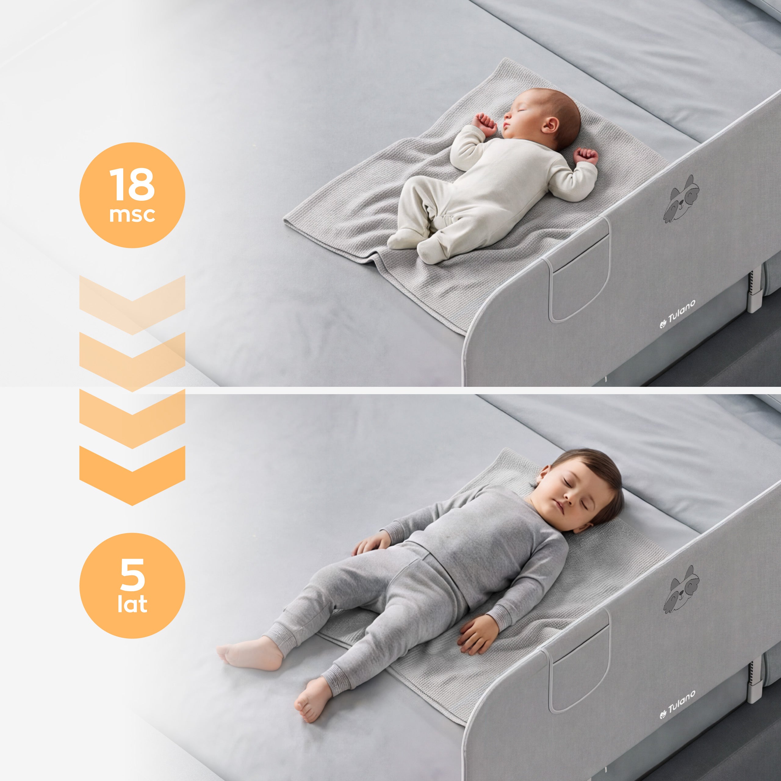 Bedhekje 120 cm Cover 50 Grey