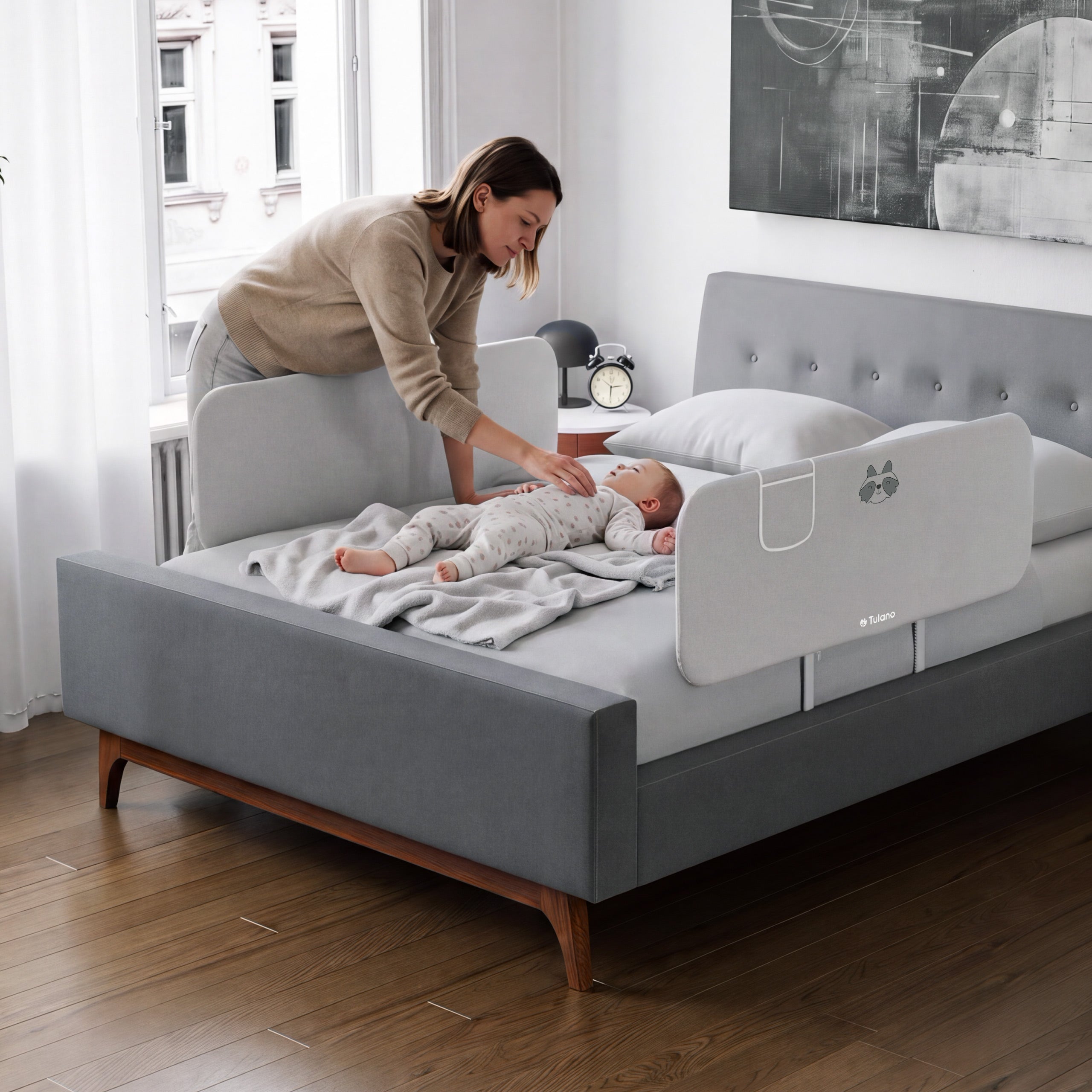 Bedhekje 120 cm Cover 50 Grey