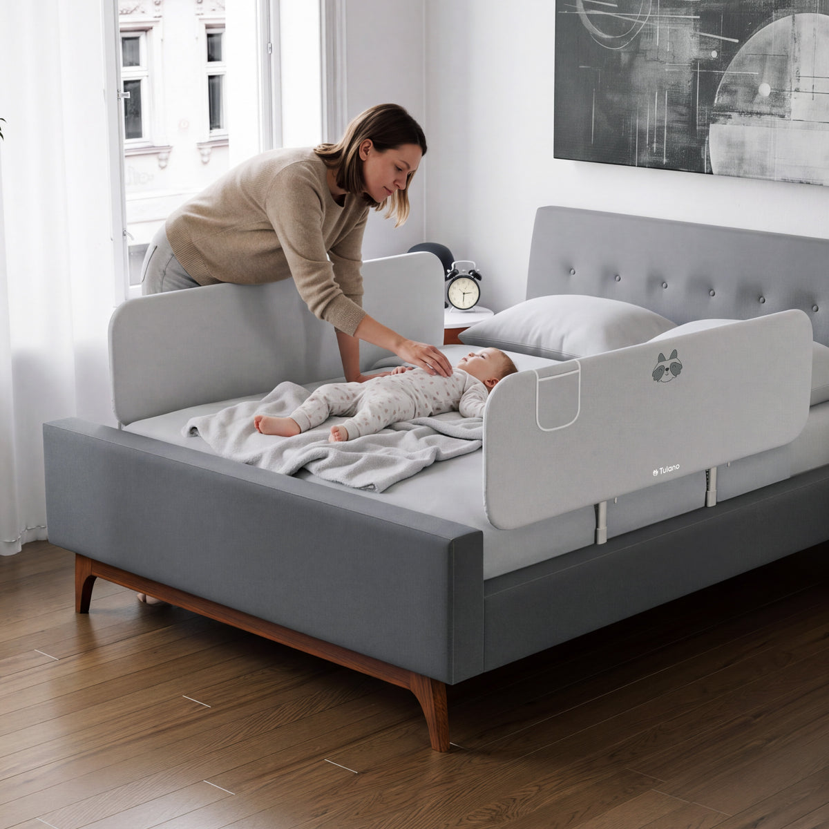 Bedhekje 150 cm Tulano Cover 55 Grey