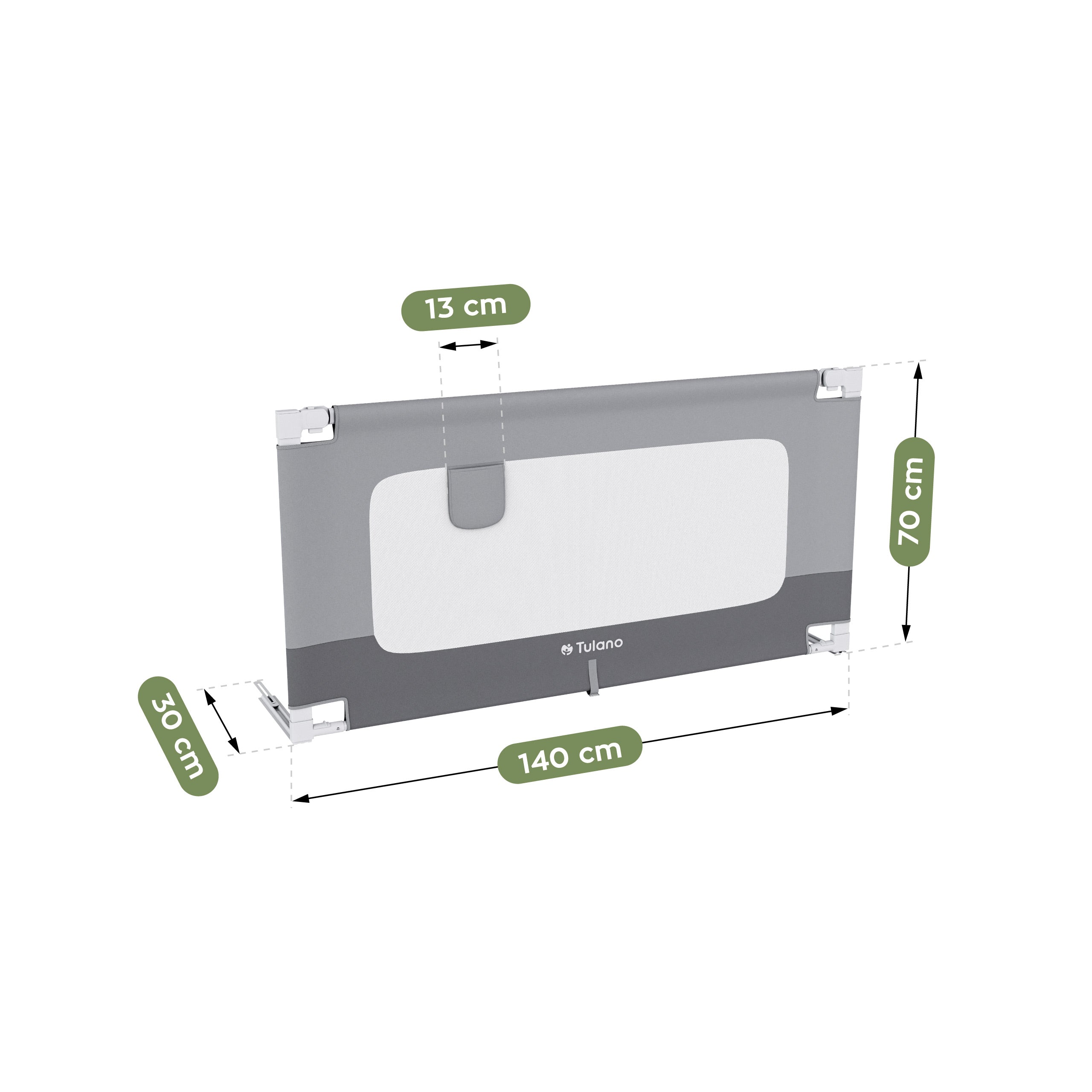 Veiligheidshek voor bed 140 cm Tulano Cover 44