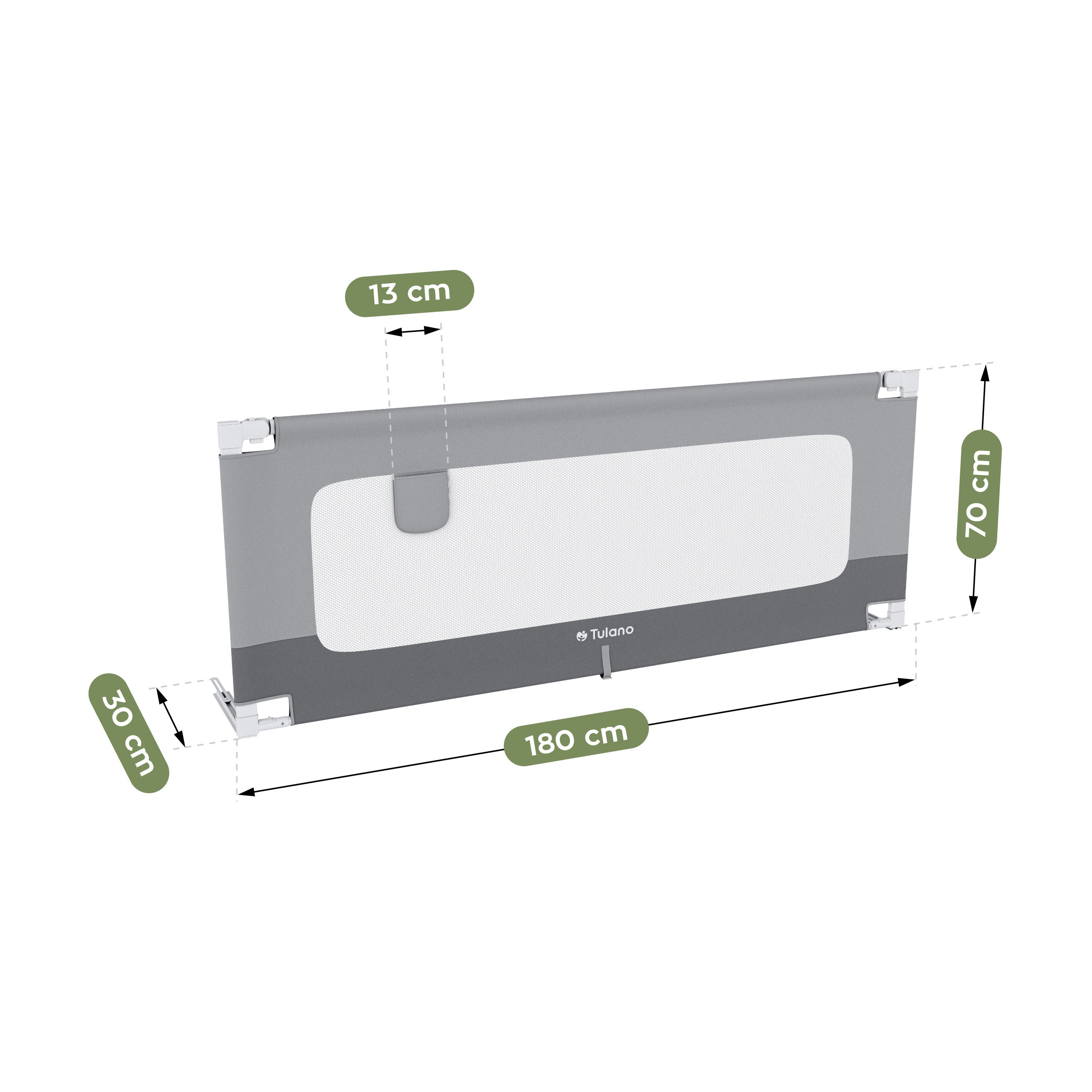 Veiligheidshek voor bed 180 cm Tulano Cover 48