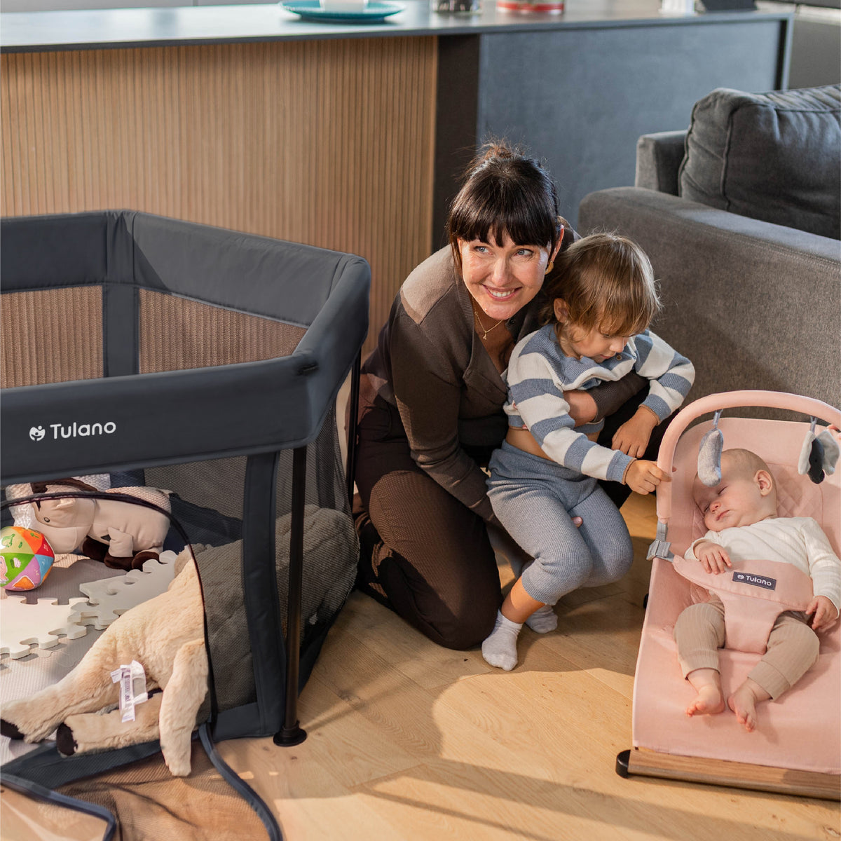 Tulano Cozy 30 Opvouwbare Babybox Grafiet