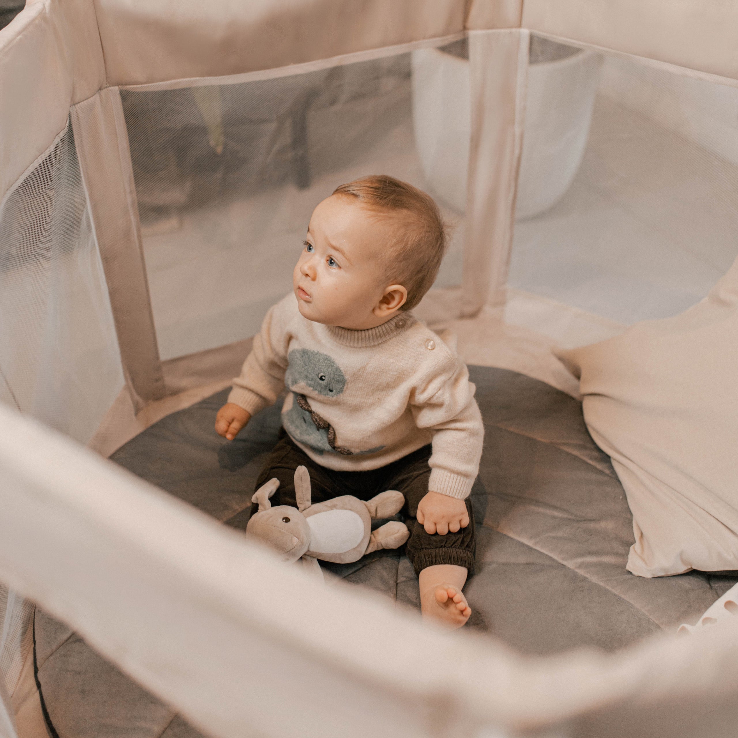 Tulano Cozy 30 Opvouwbare Babybox Beige