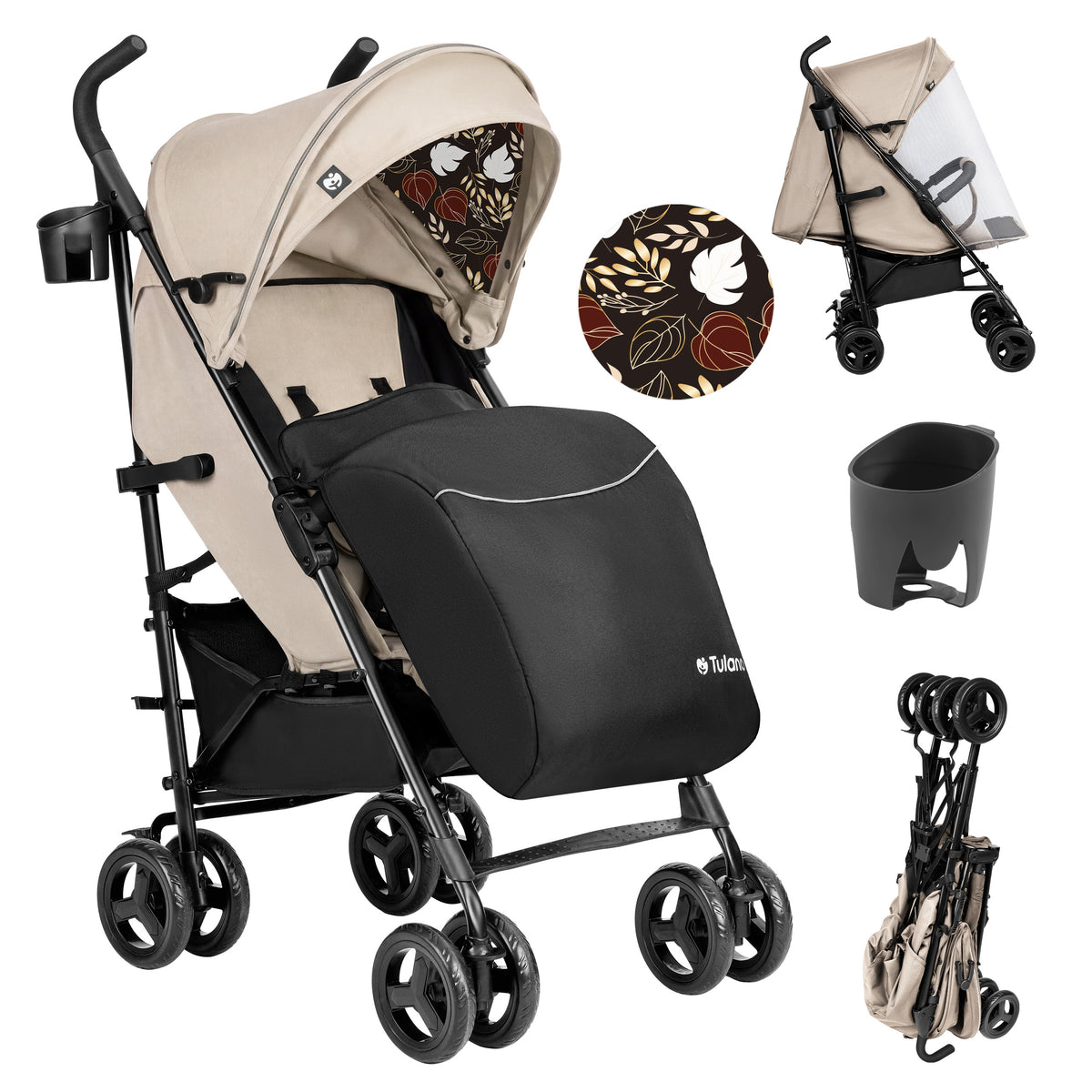 Tulano kinderwagen Davos 35 Beige