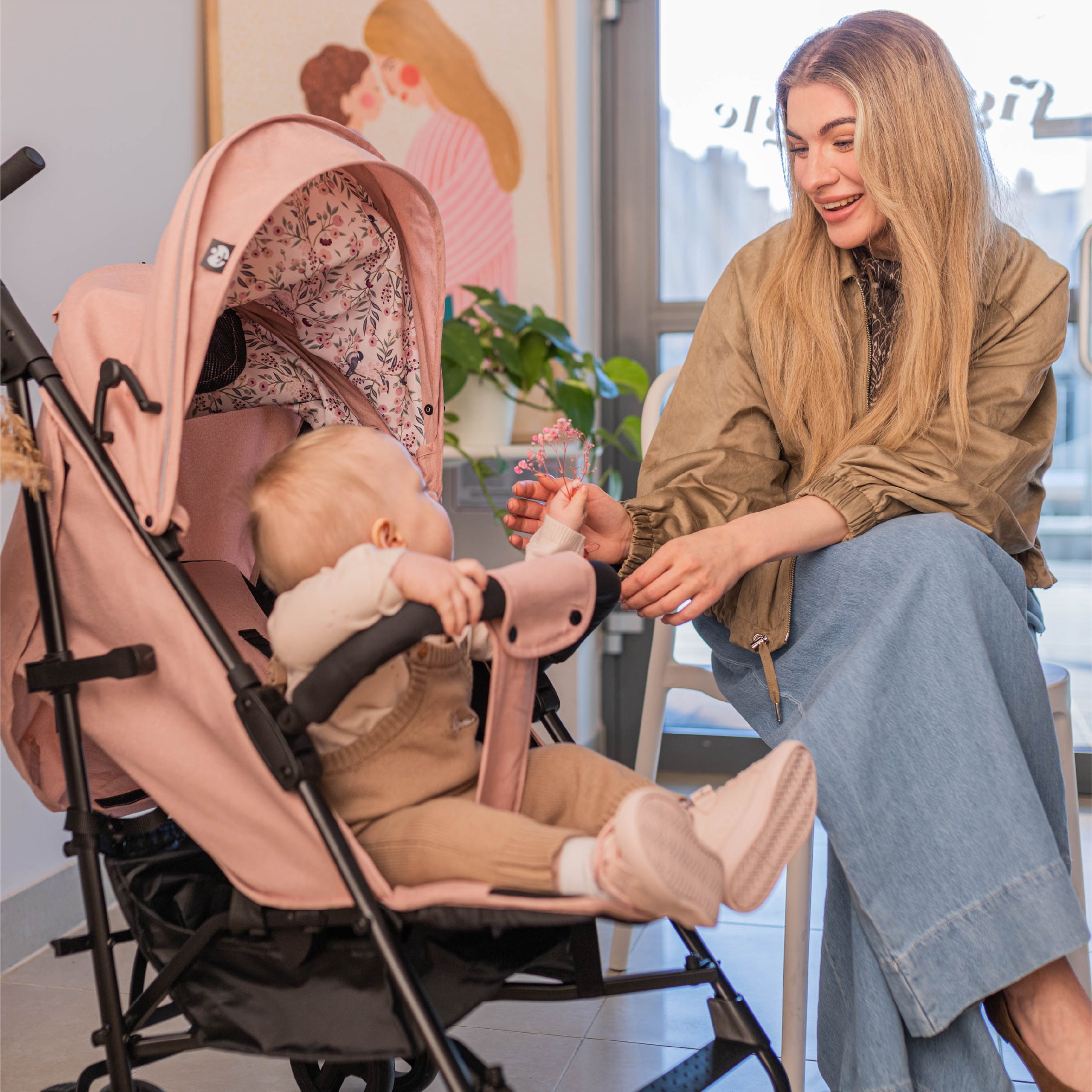 Tulano Davos 35 Roze kinderwagen