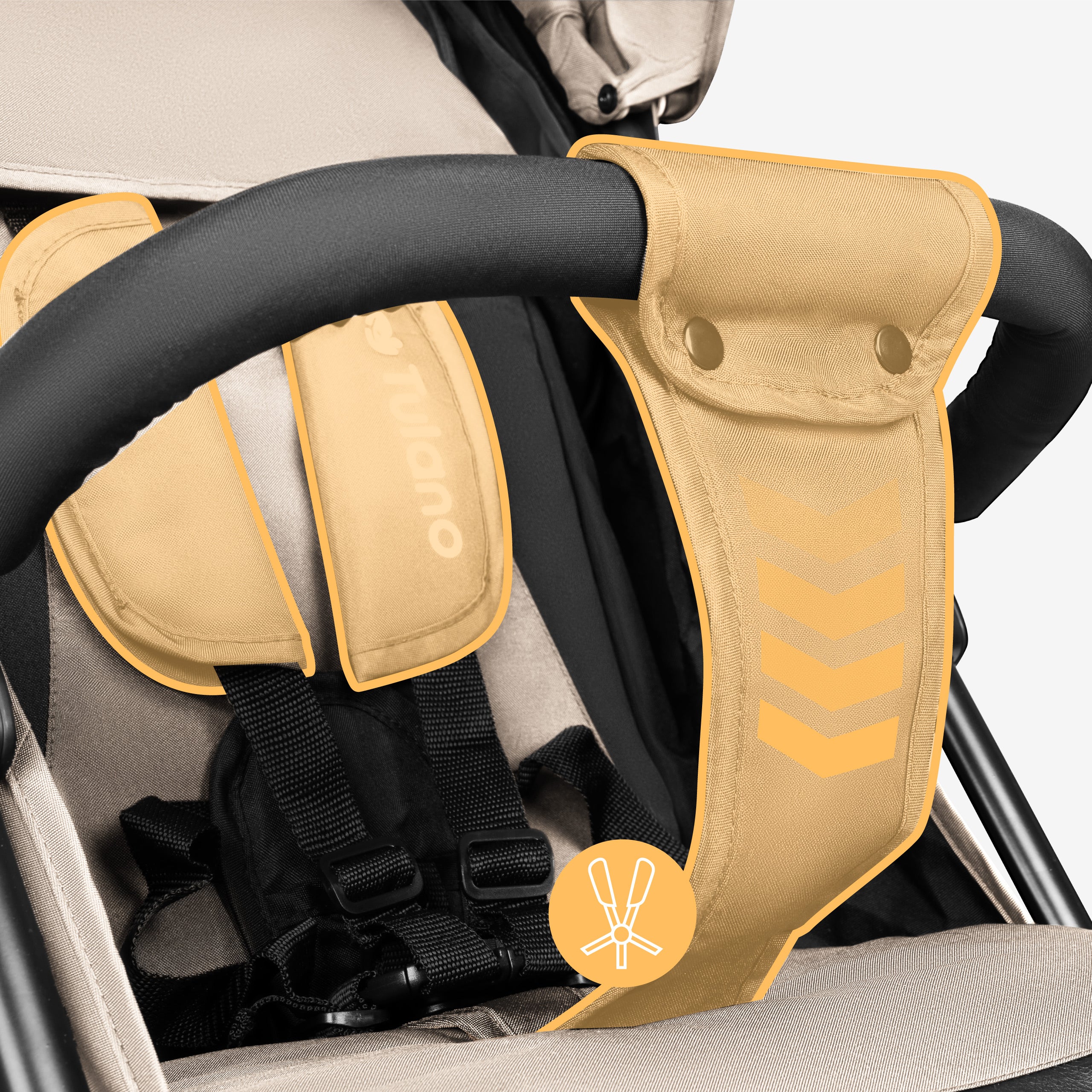 Tulano kinderwagen Davos 35 Beige