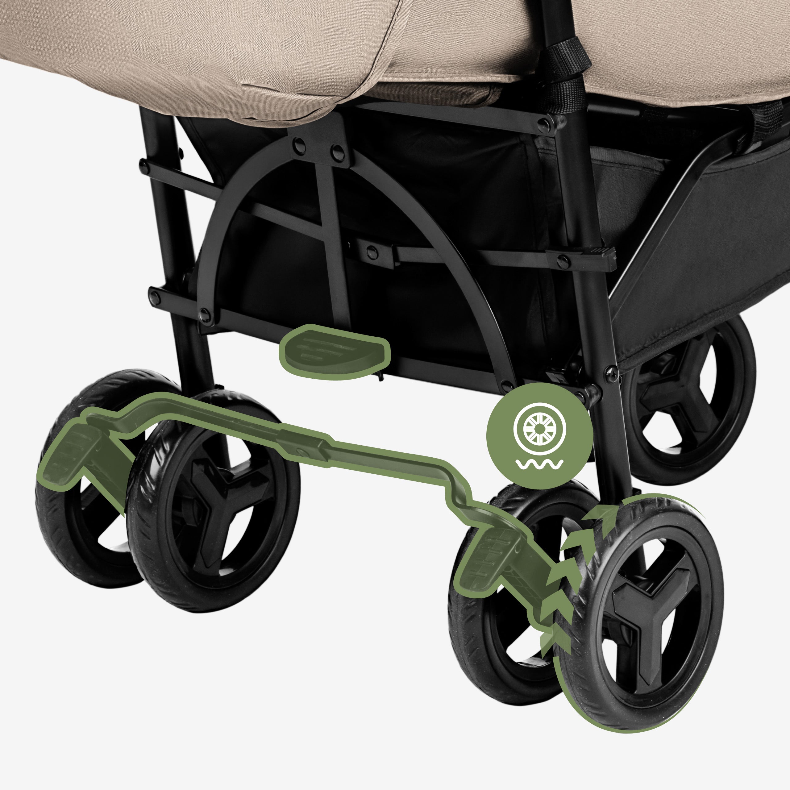 Tulano kinderwagen Davos 35 Beige