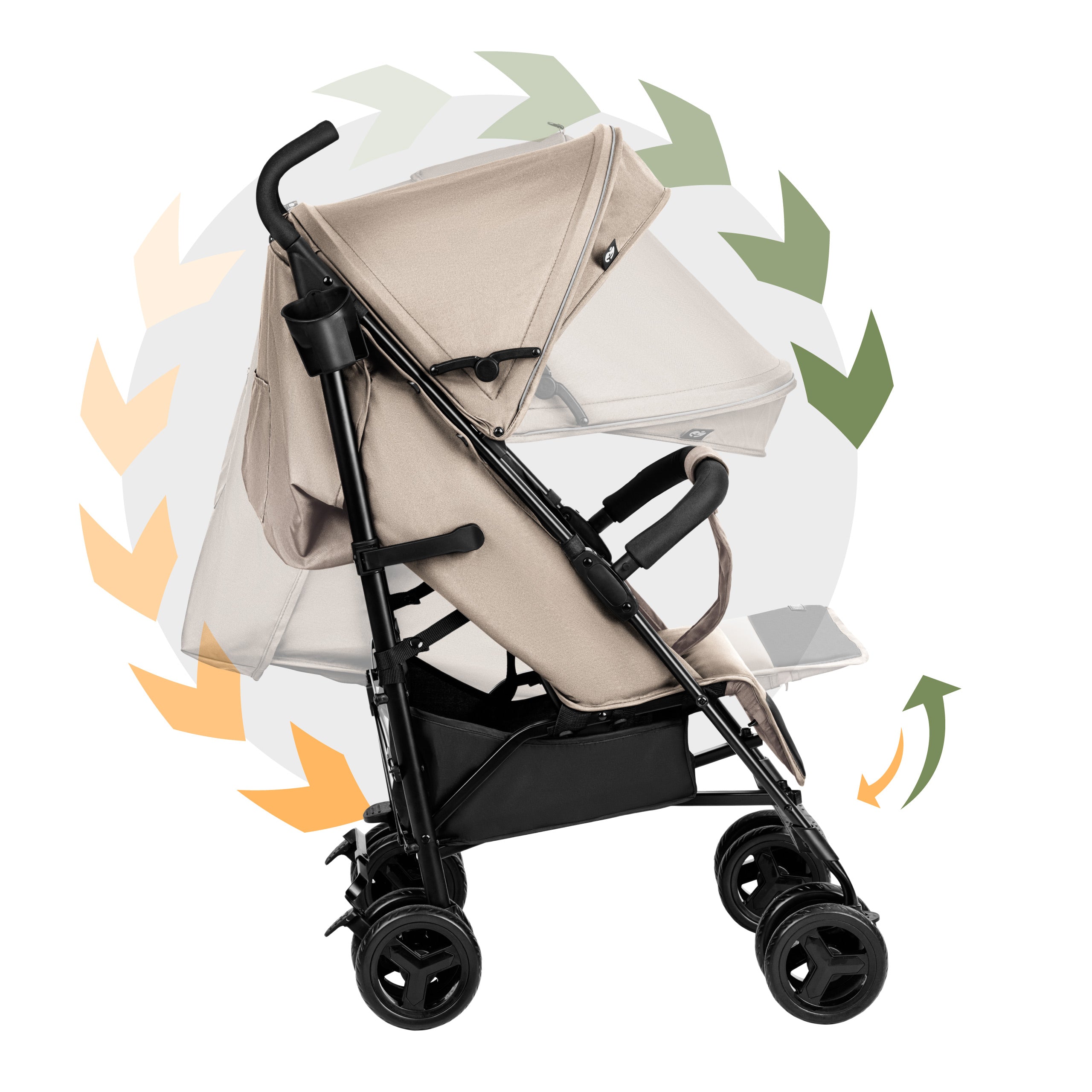 Tulano kinderwagen Davos 35 Beige