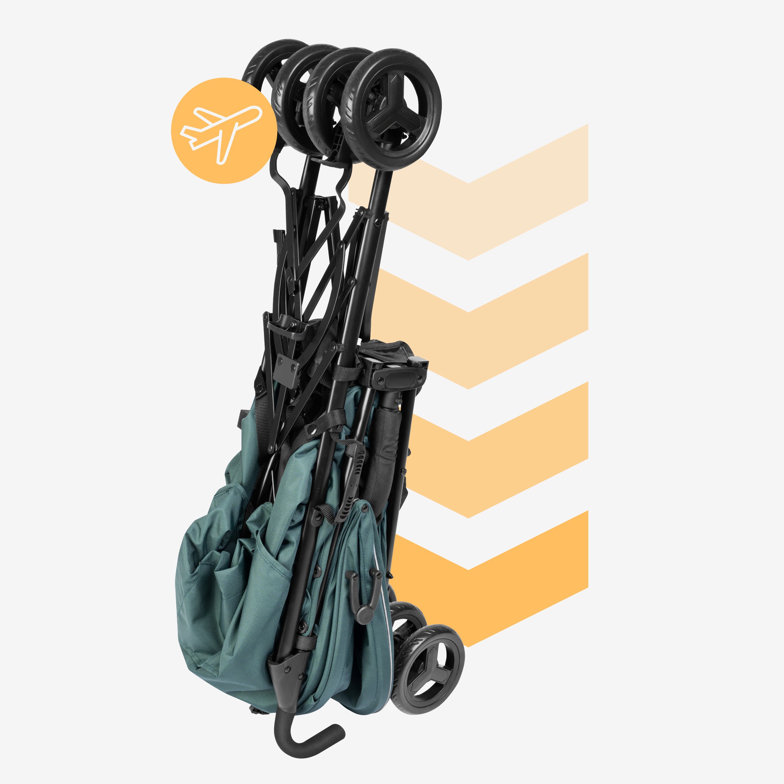 Lichtgewicht en wendbare kinderwagen