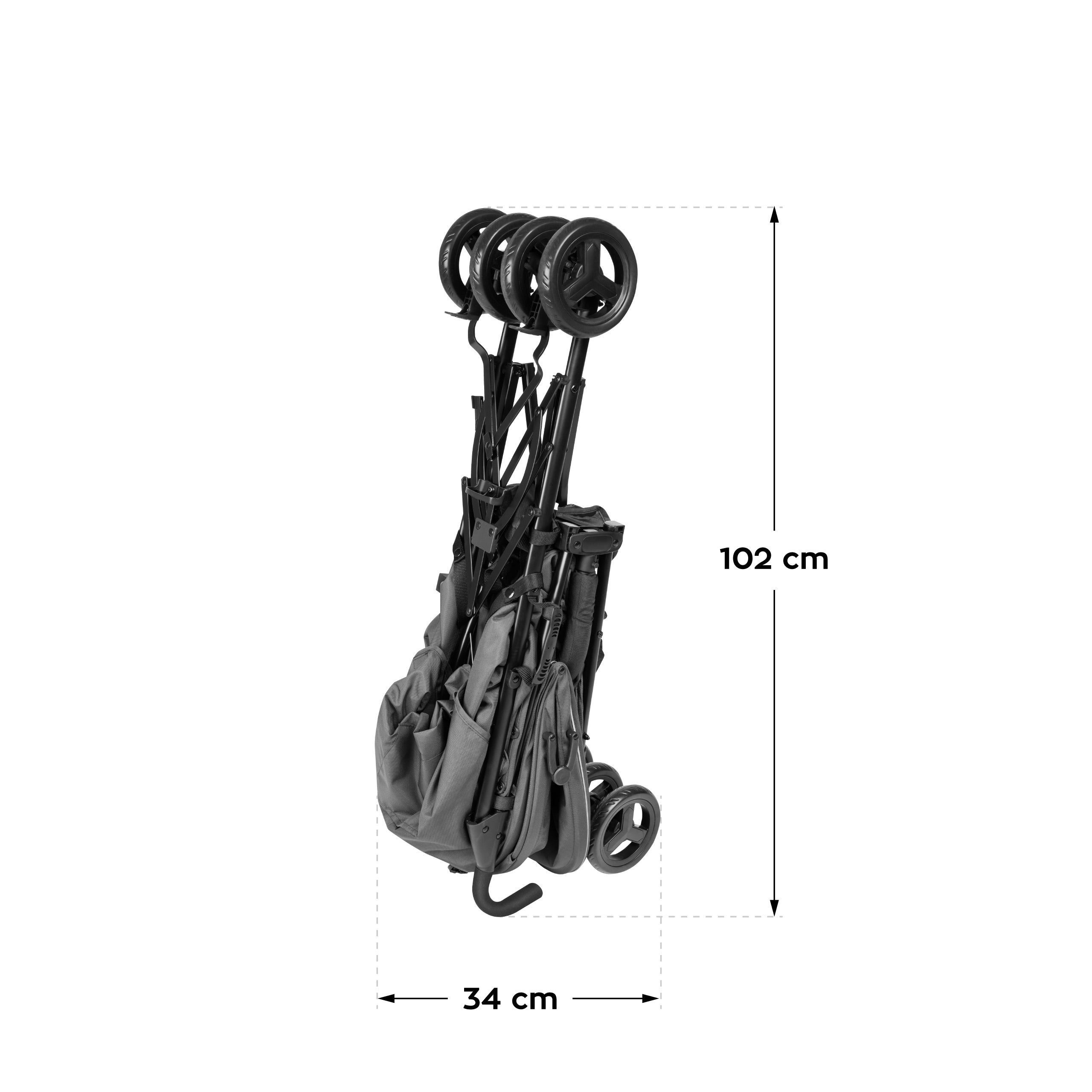 Kinderwagen Tulano Davos 35 Grey-Black