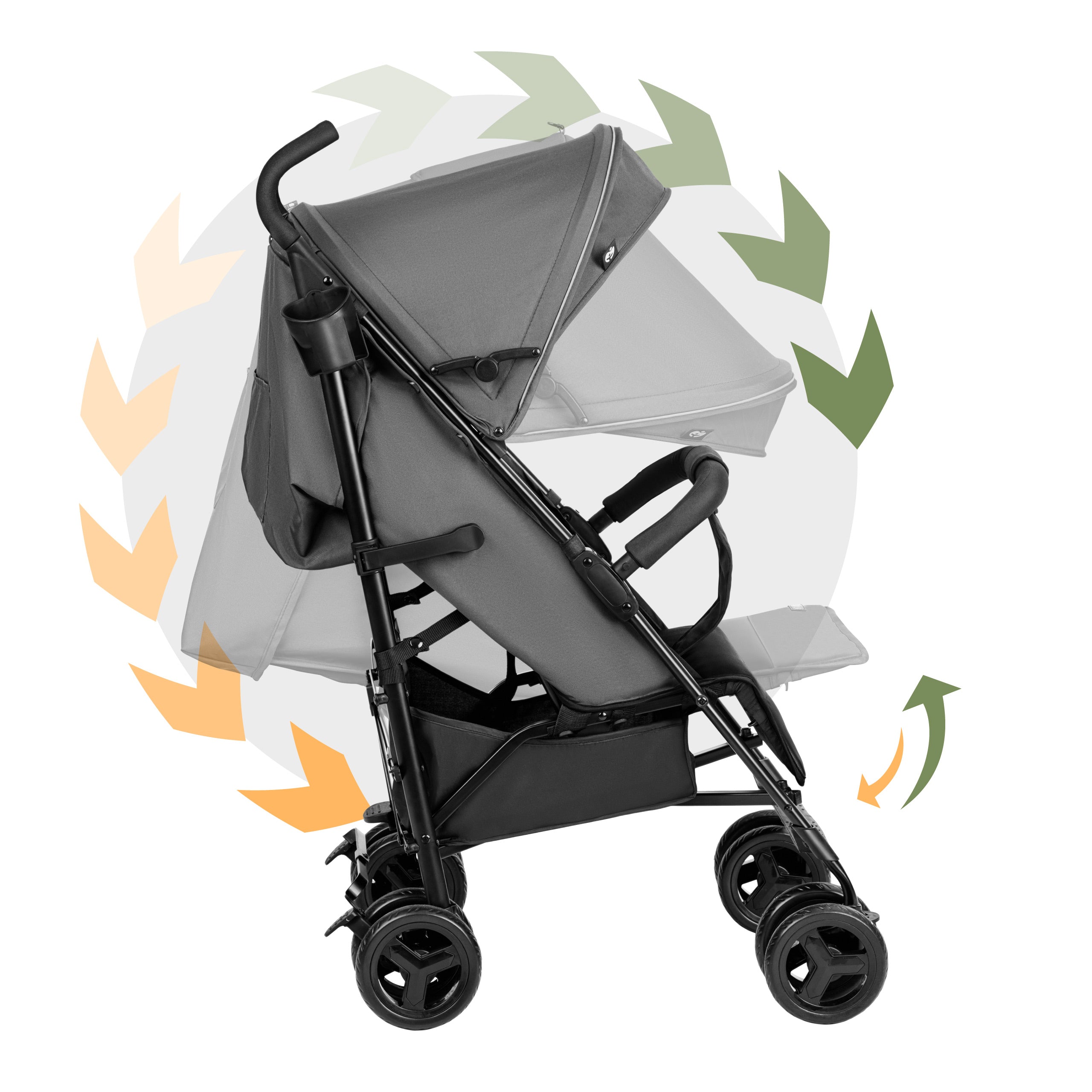 Kinderwagen Tulano Davos 35 Grey-Black