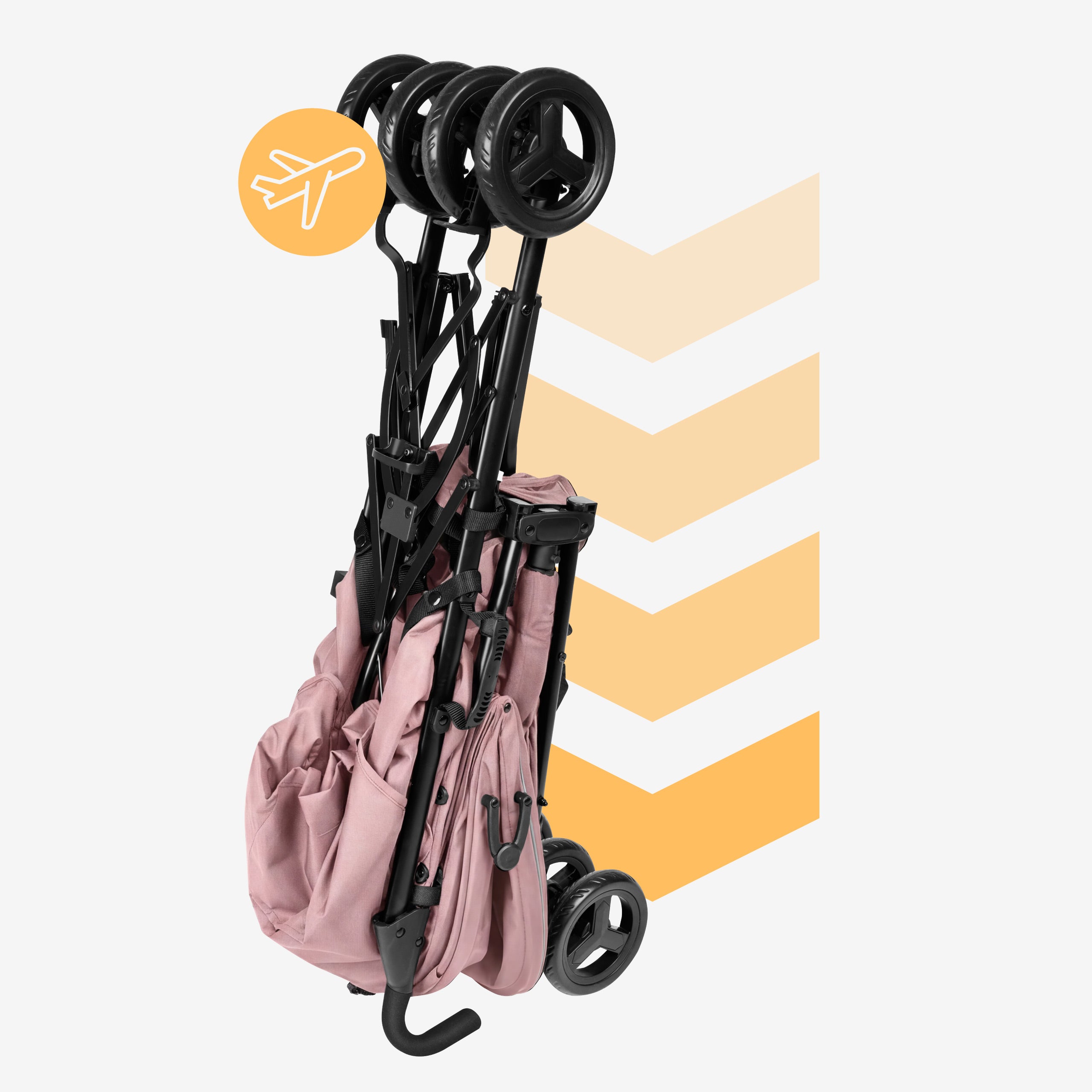 Tulano Davos 35 Roze kinderwagen