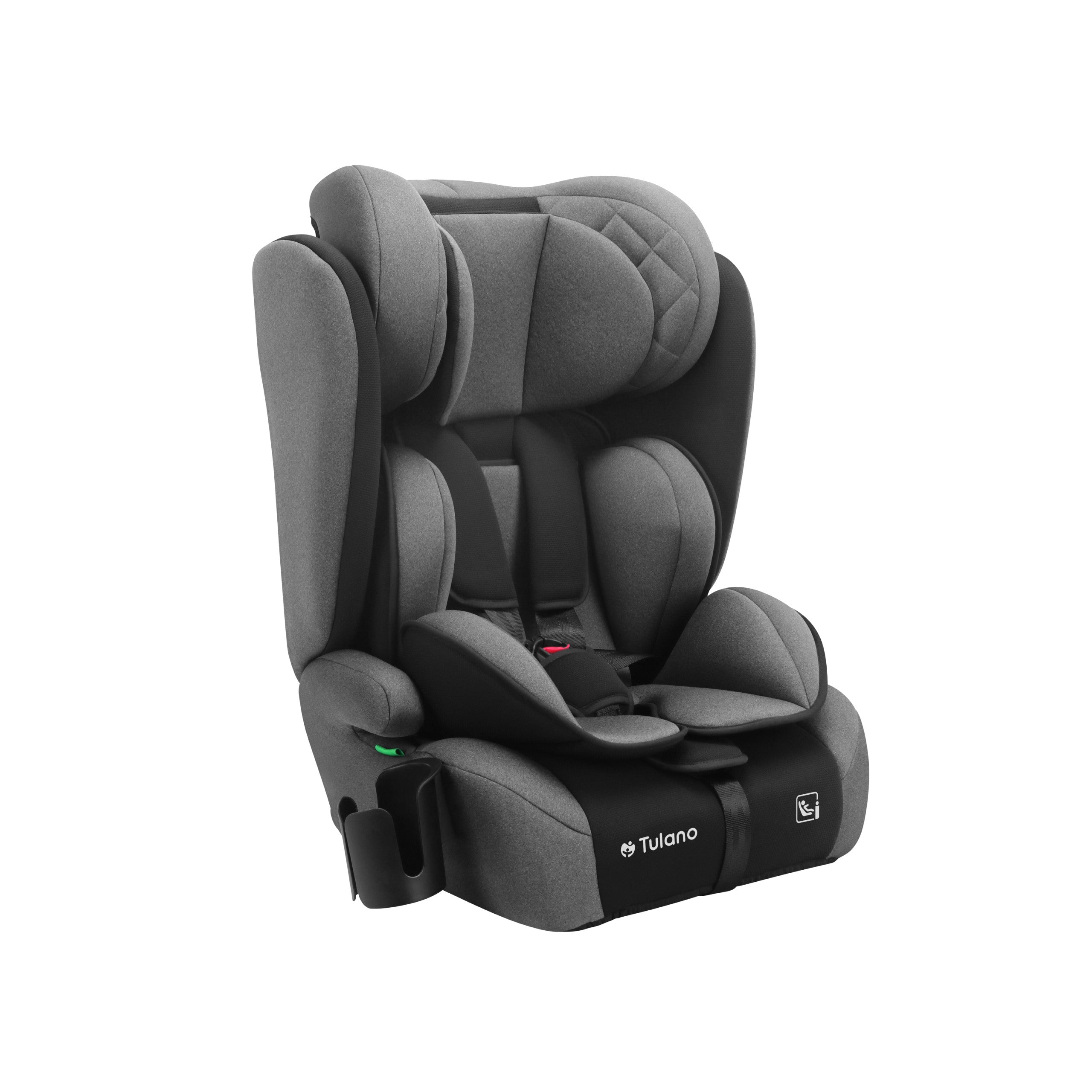 OUTLET Tulano Zooma 25 Grijs - Zwart 76 -150cm I-Size autostoel