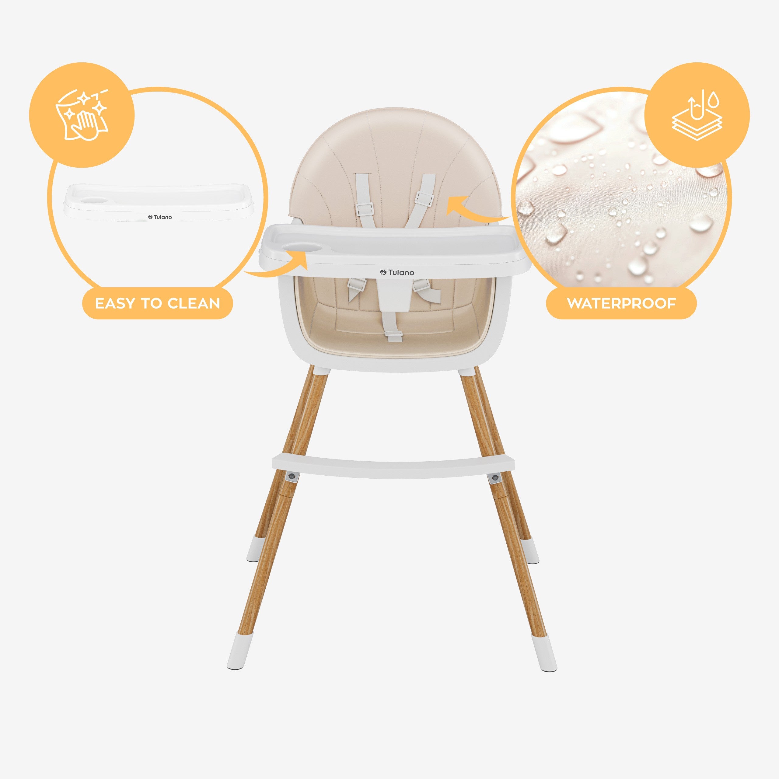 Tulano Voederstoel Morsel Beige