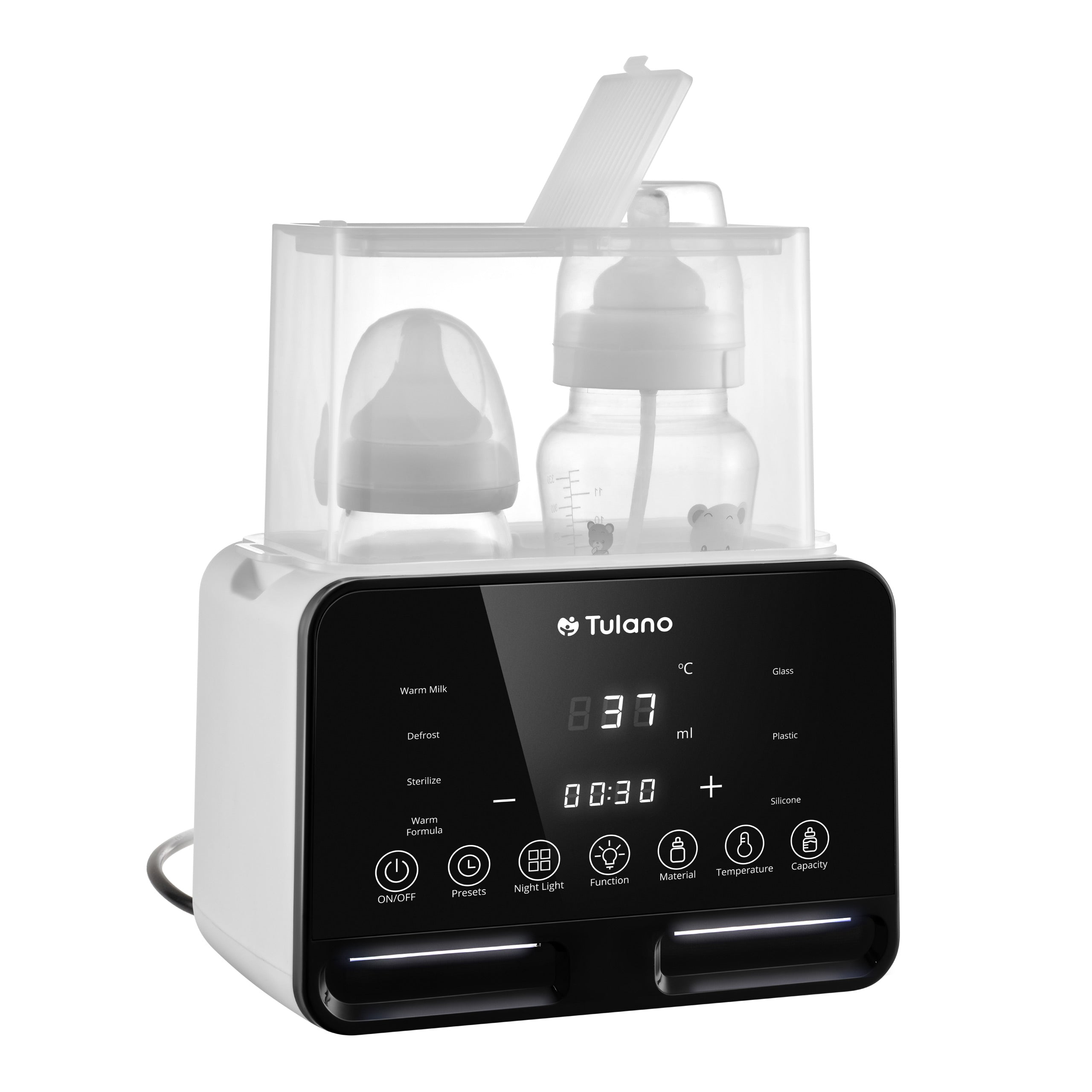 Tulano Ellie 45 dubbele flessenwarmer en sterilisator