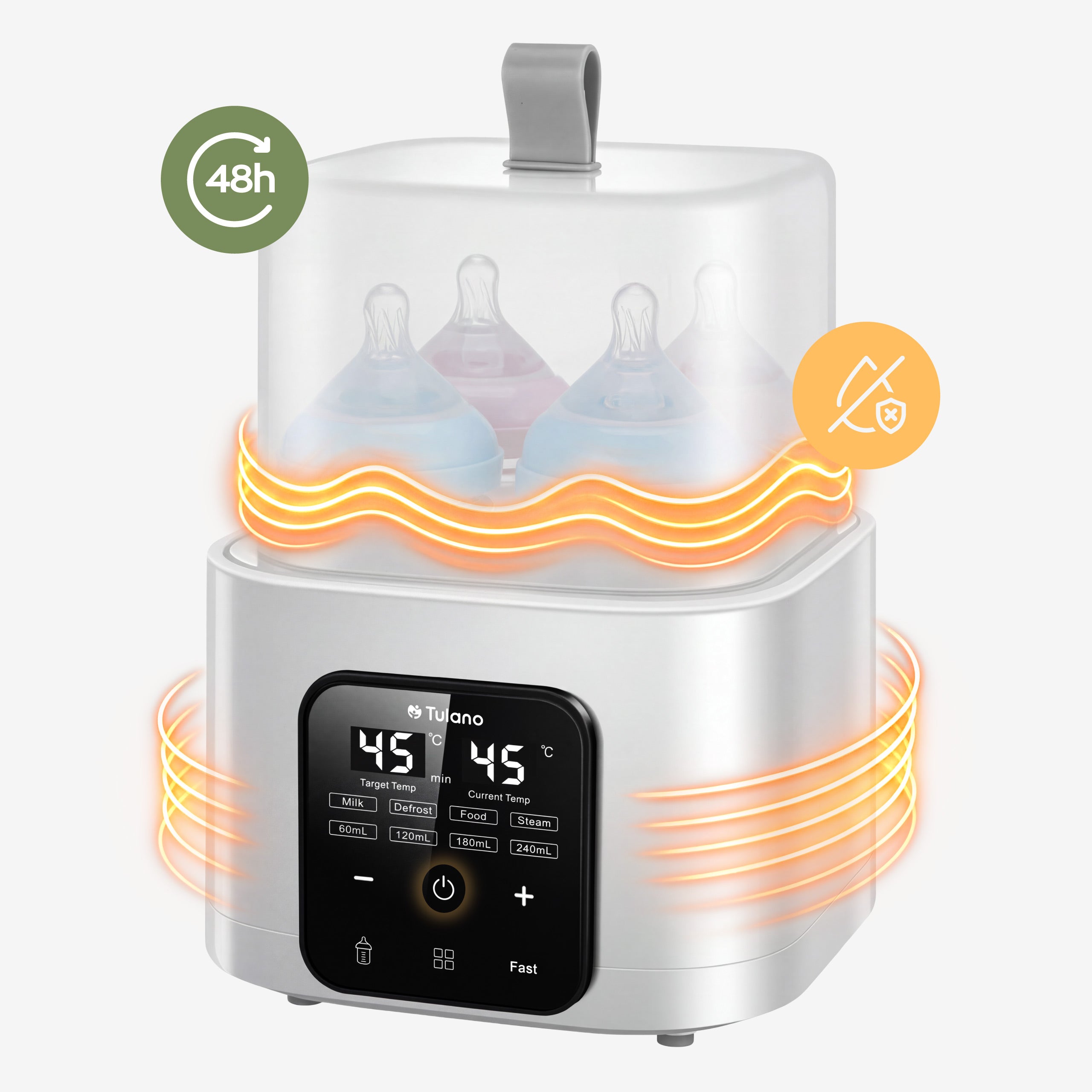 Flessenwarmer en sterilisator 8in1 Tulano Ellie 55