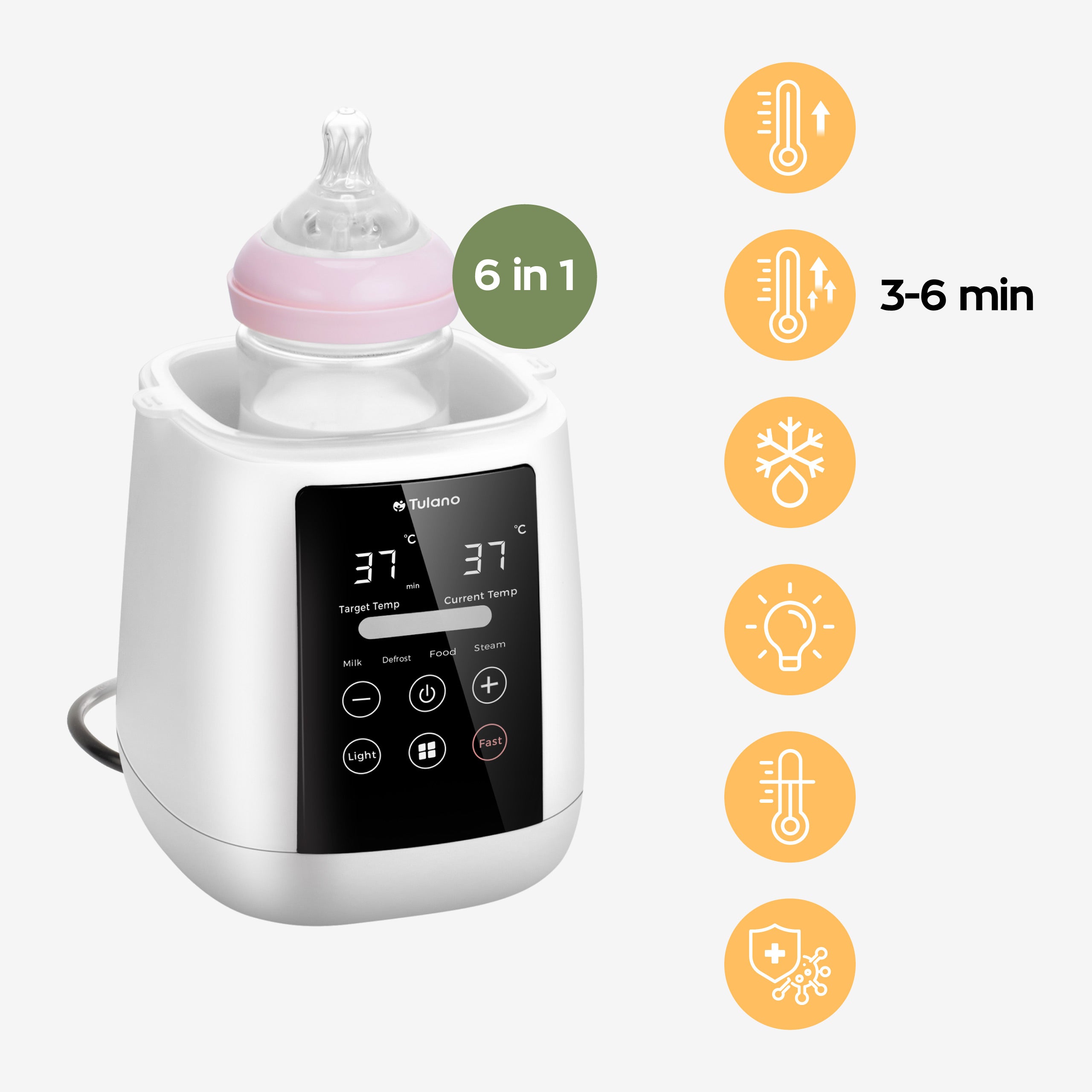 6in1 flessenwarmer - de multifunctionele assistent voor ouders