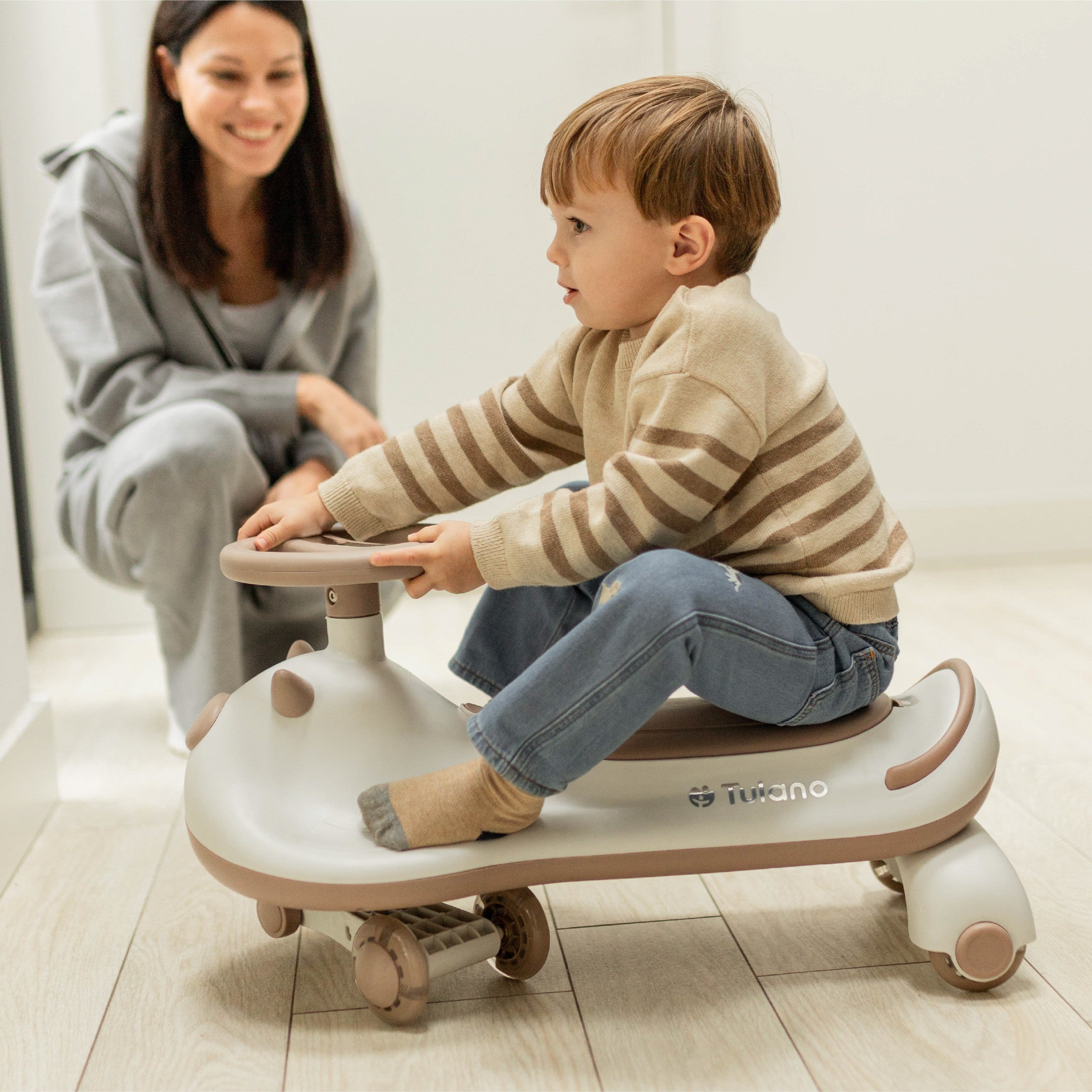 OUTLET Kinderzwaartekrachtrit LED Tulano Focus 45 Grijs