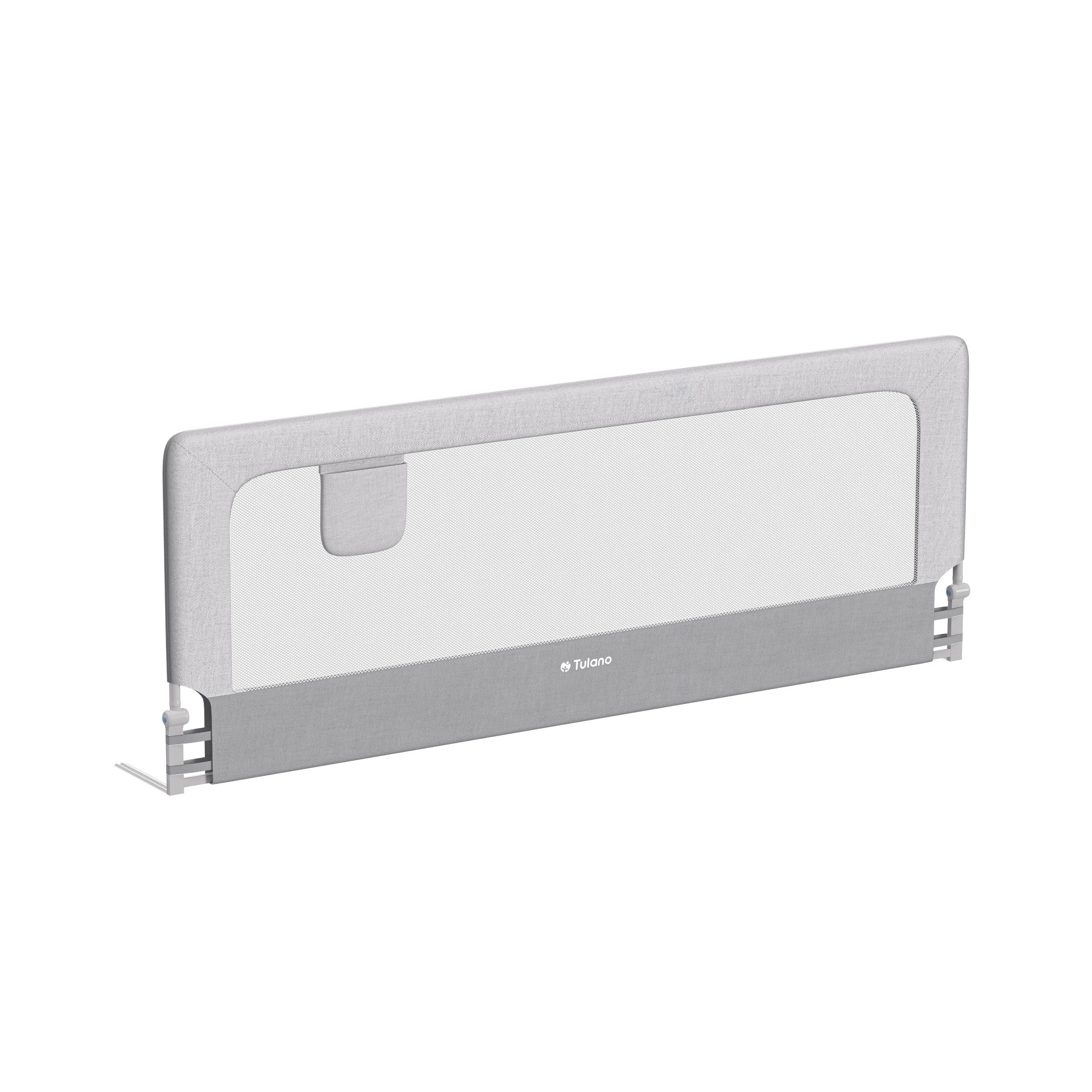 Veiligheidshek voor bed 200cm Tulano Cover 30 Wit-Grijs