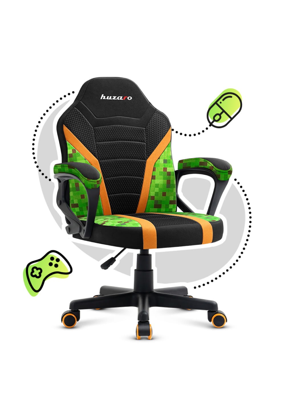 OUTLET Kinderstoel HUZARO RANGER 1.0 Pixel Mesh