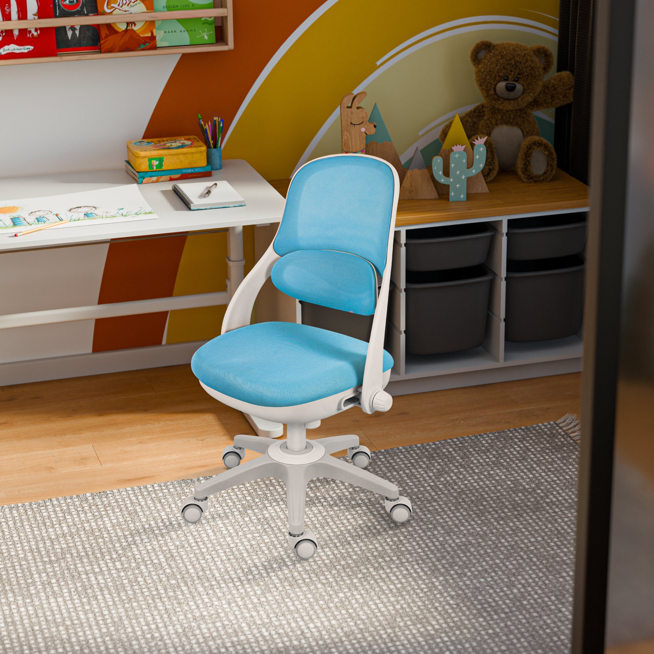 Mark Adler Junior 4.7 Blauwe kinderdraaistoel