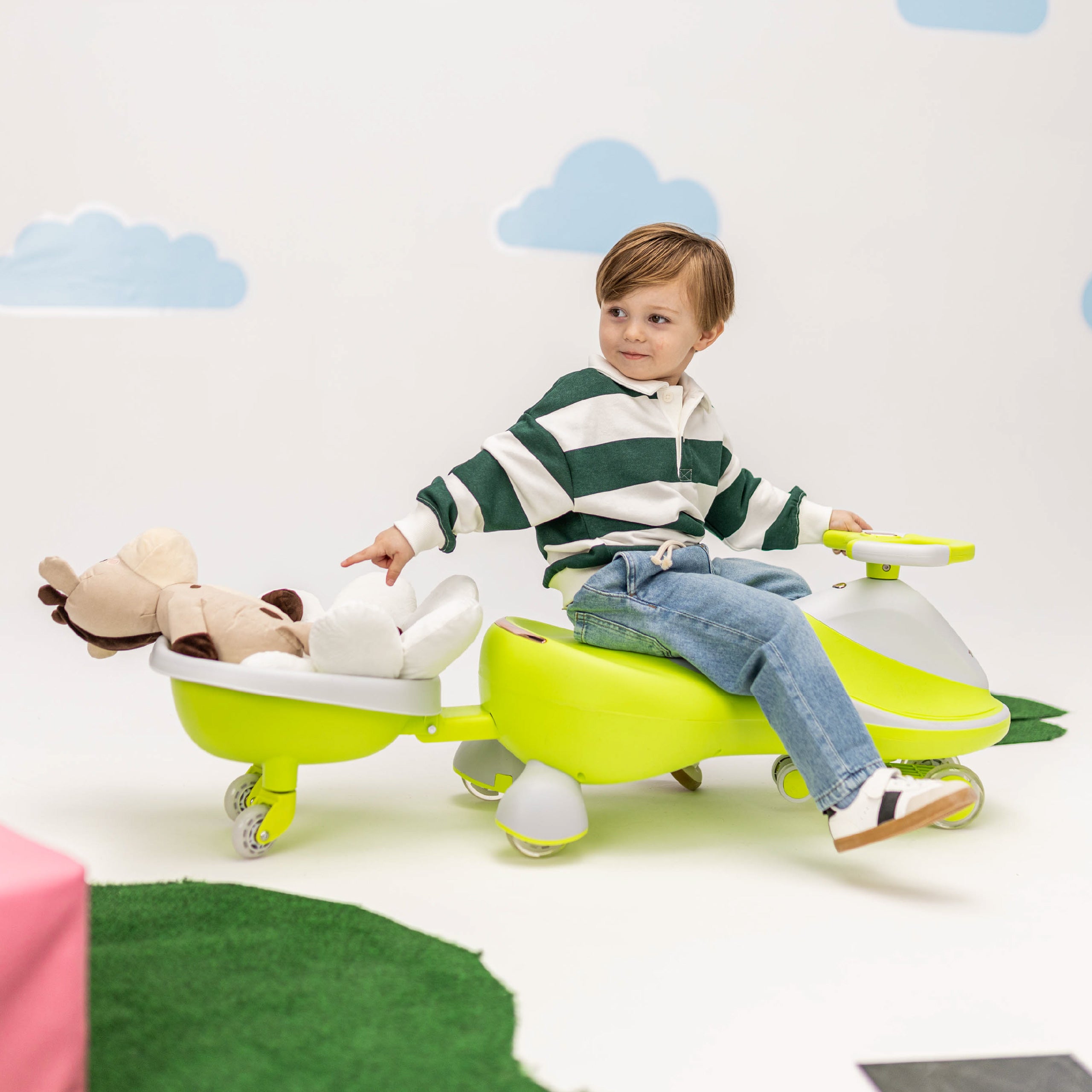 Tulano Focus 55 Groene LED zwaartekrachtbaan voor kinderen