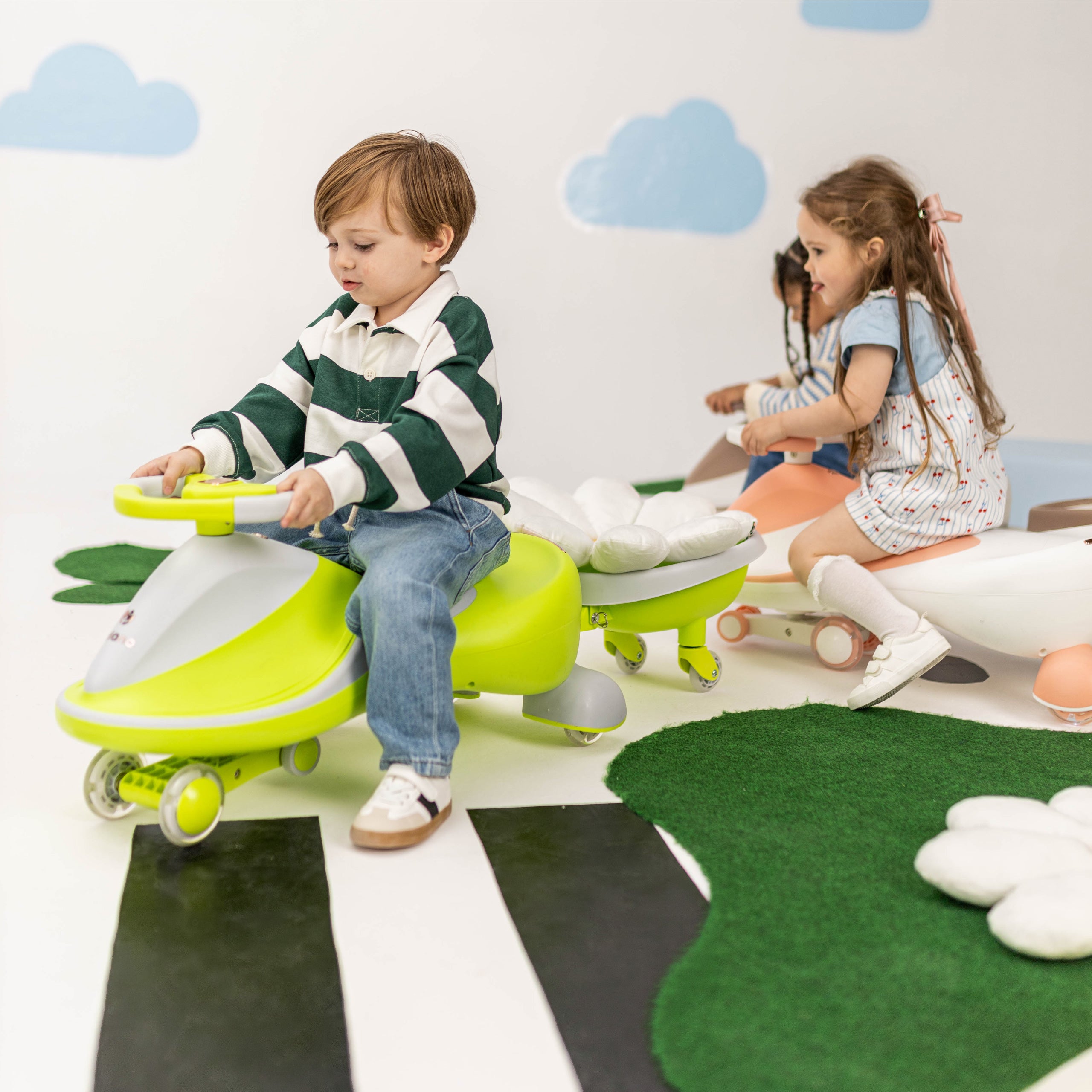 Tulano Focus 55 Groene LED zwaartekrachtbaan voor kinderen