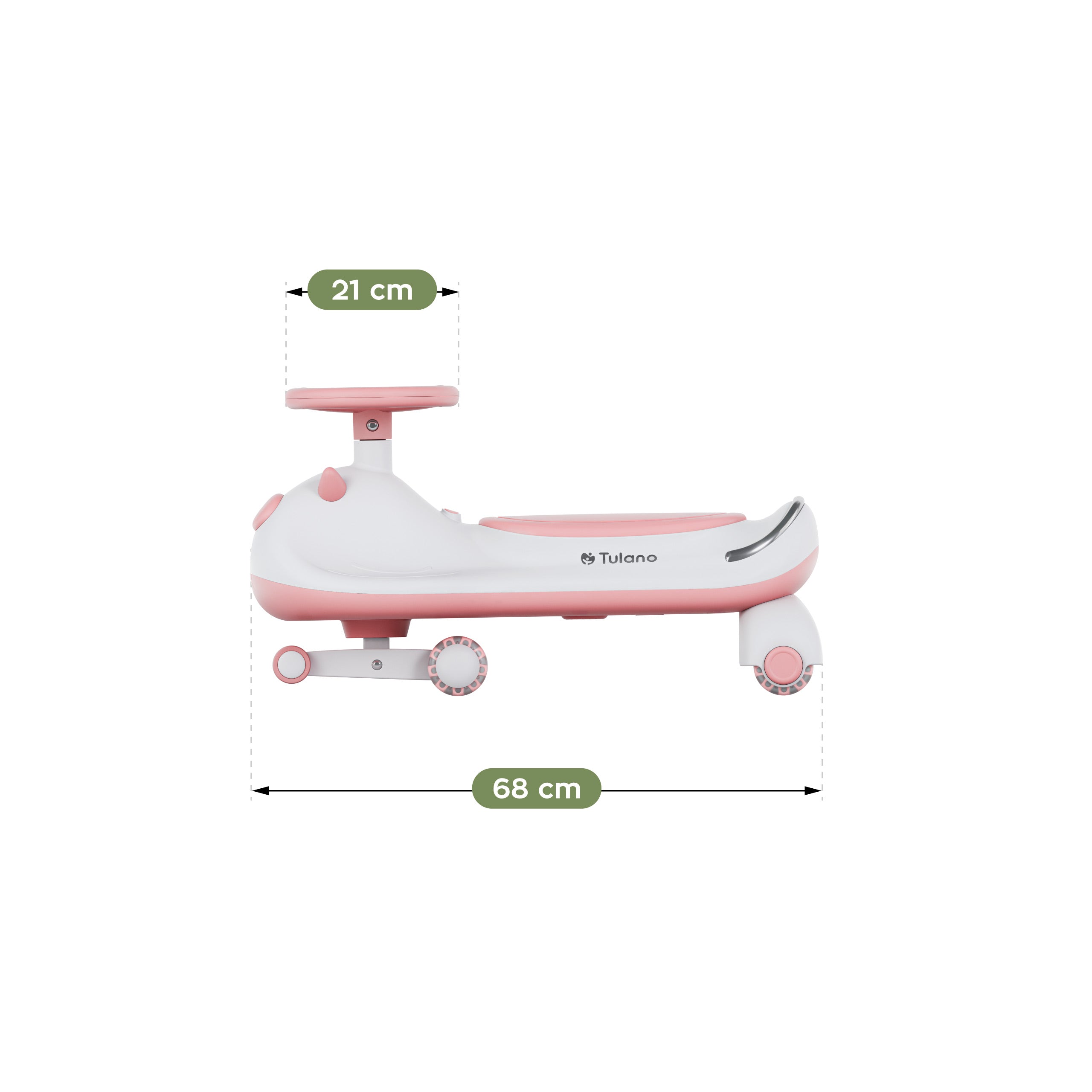 Tulano Focus 45 Roze LED zwaartekrachtbaan voor kinderen