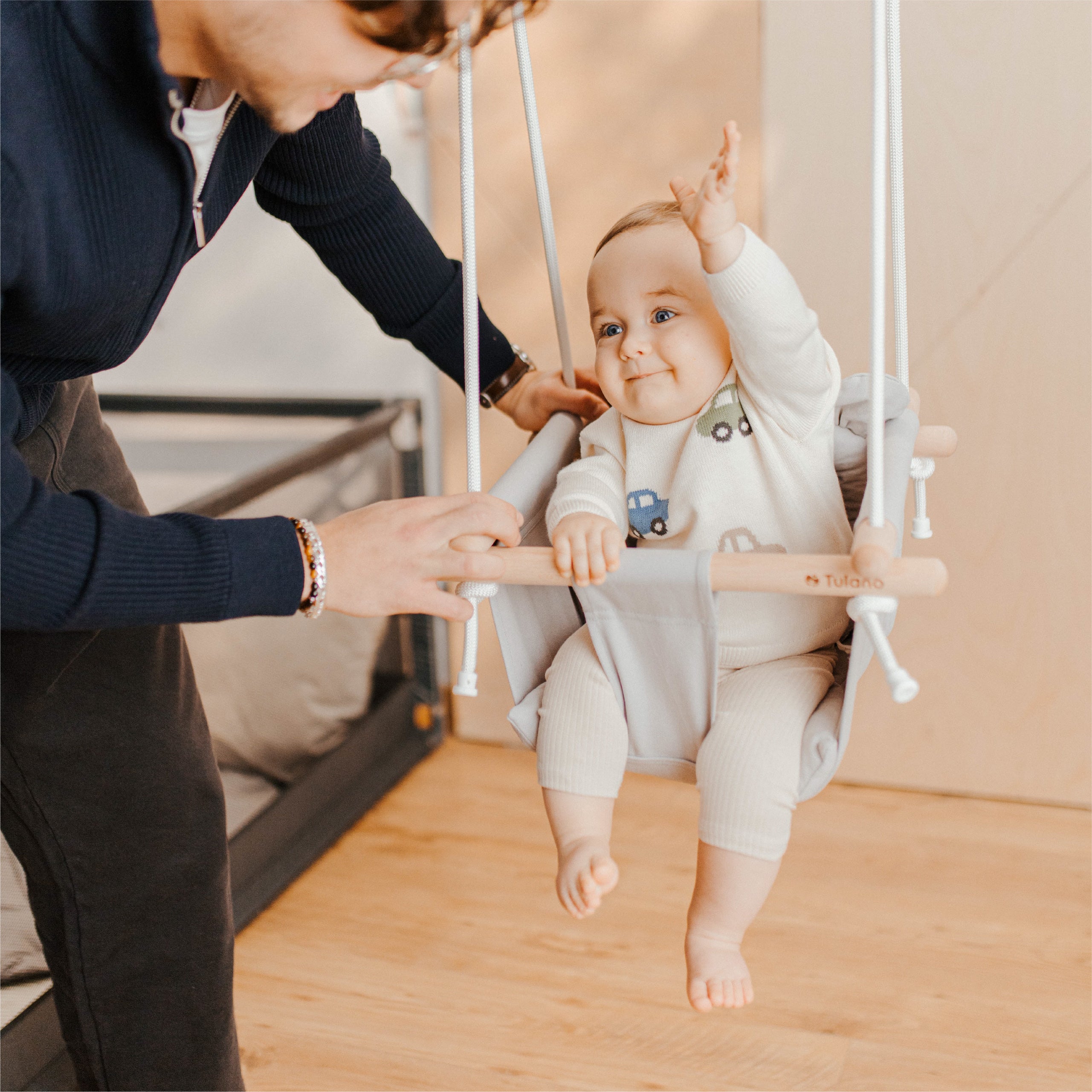Tulano babyschommel Hop 33 Grijs