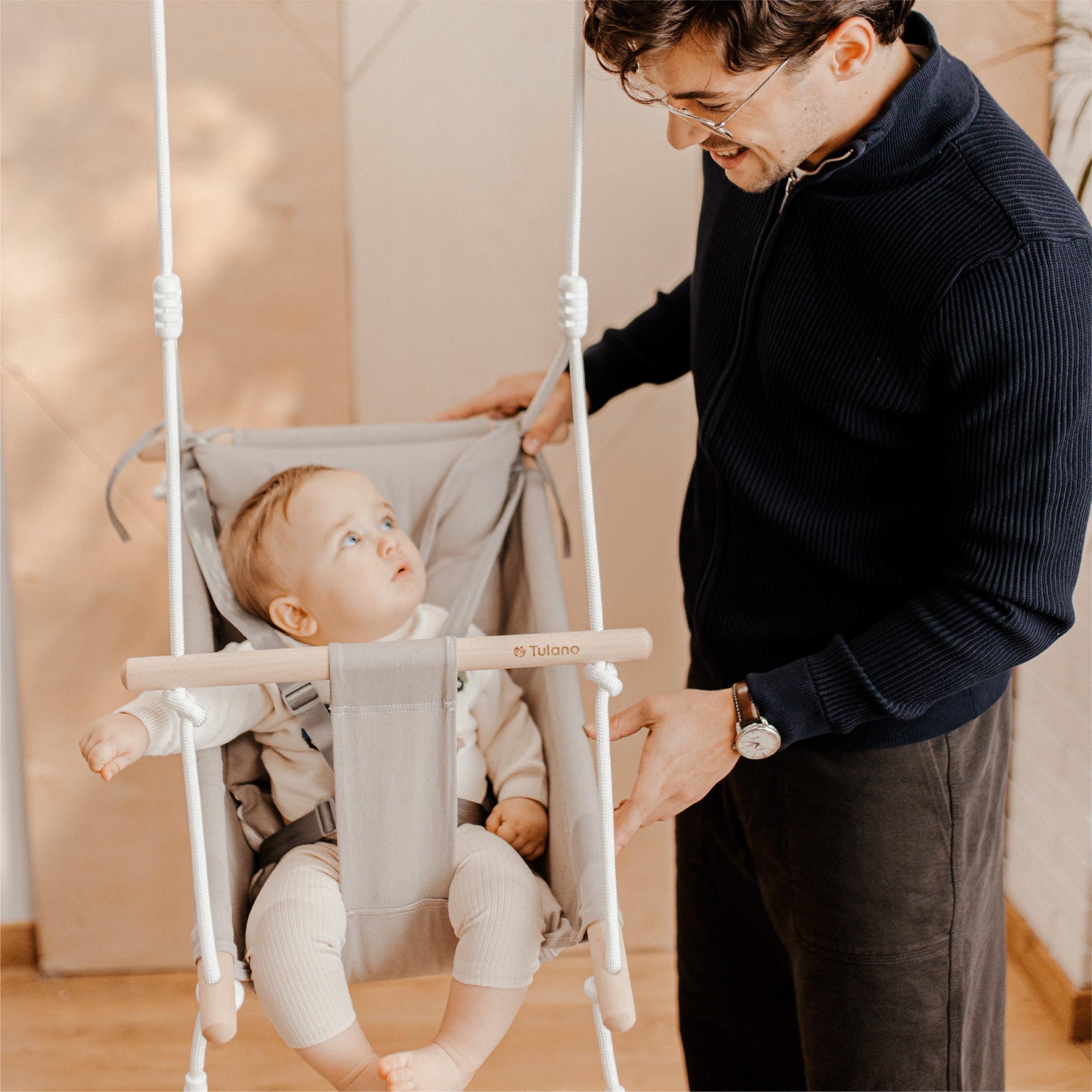 Babywip TULANO Hop 40 Grijs-Wit