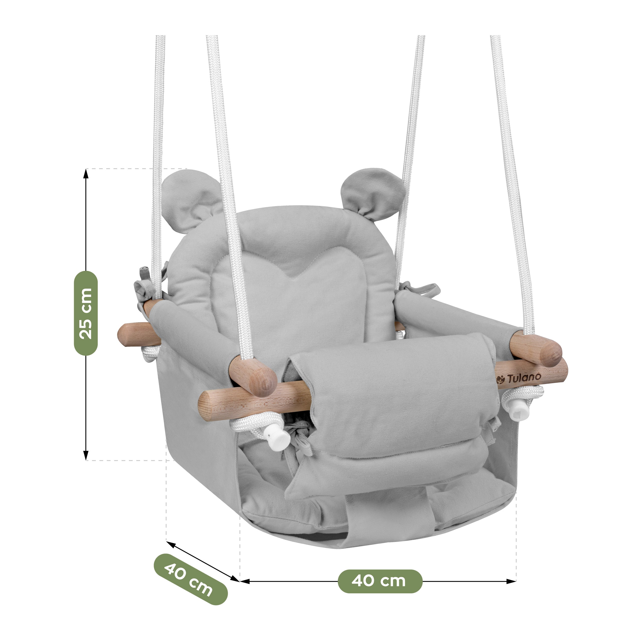 TULANO babyschommel Hop 30 Grijs