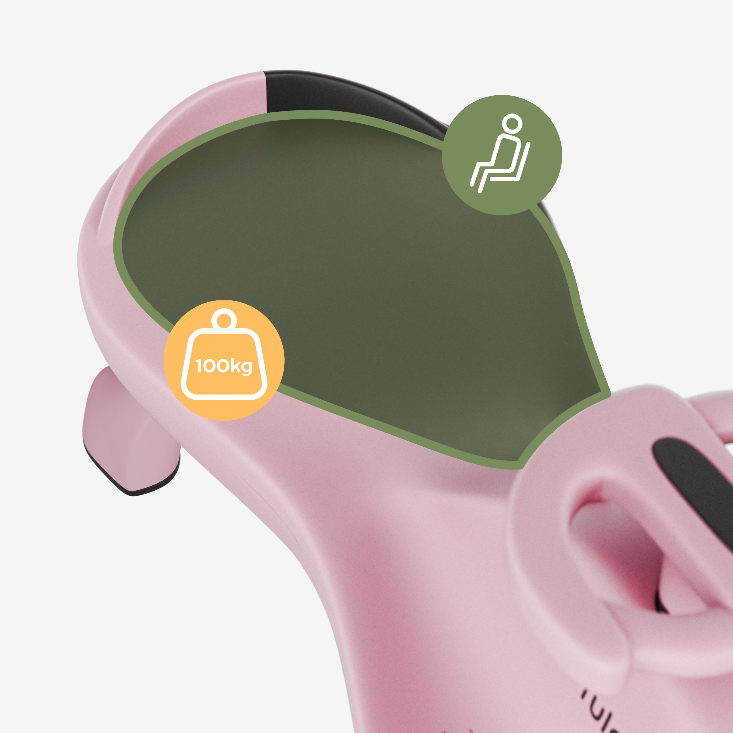 De Focus 35 kinderruiter - comfortabele en ergonomische zitting