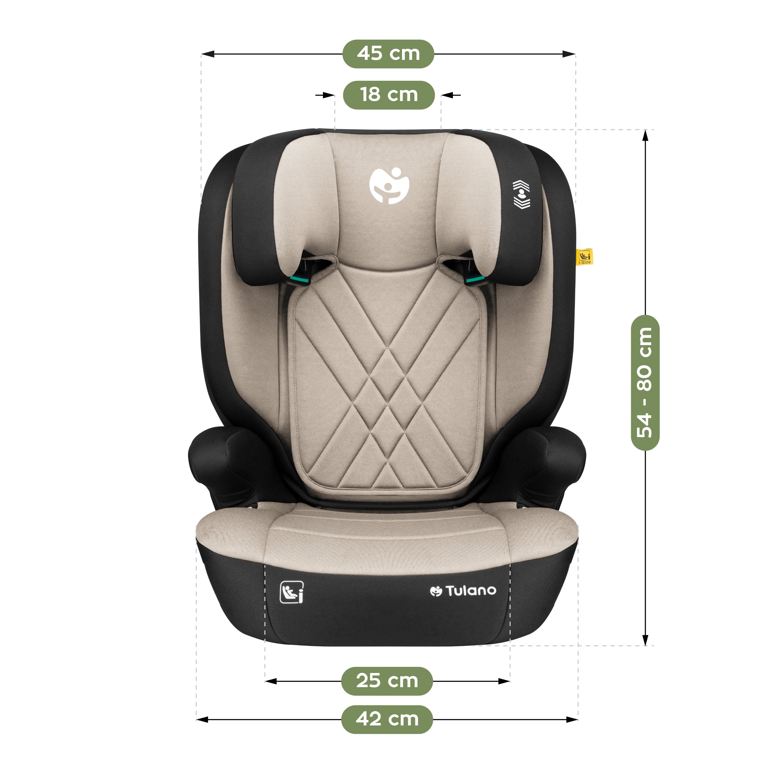 2-in-1 autostoel 100 -150 cm Joy 45 Beige I-Size