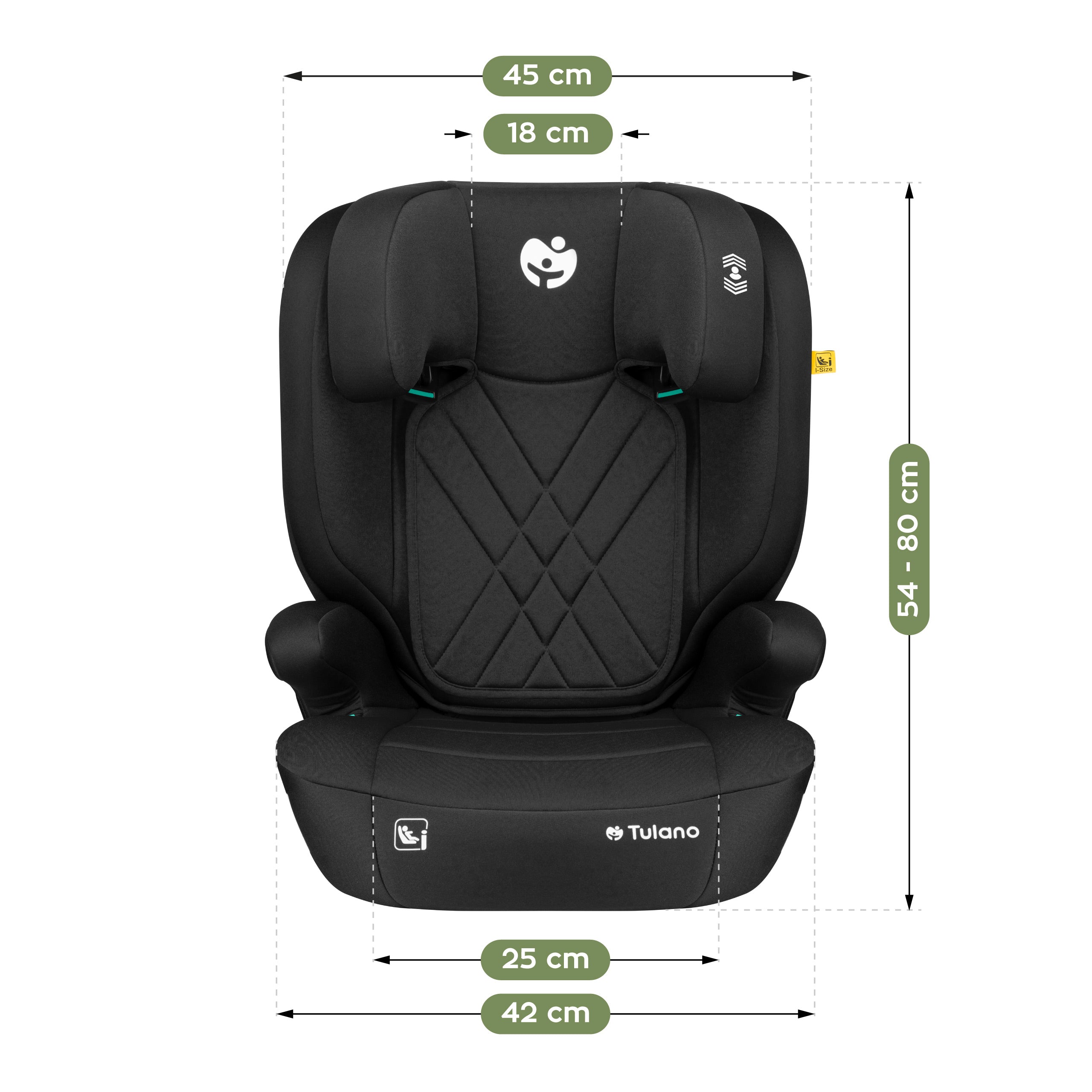 2-in-1 autostoel 100 -150 cm Joy 45 Zwart I-Size