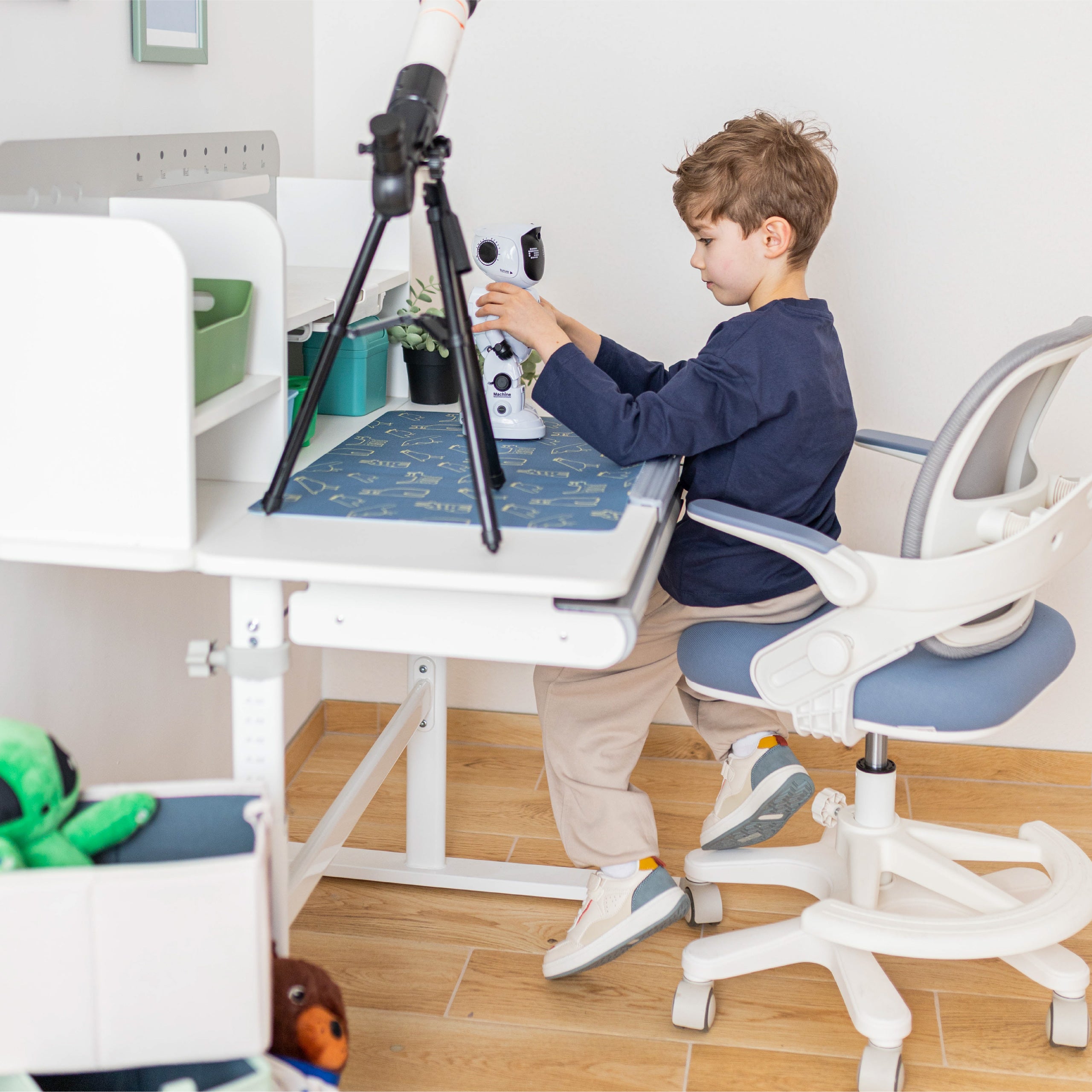 Ergonomisch kinderbureau Mark Adler Studie 5.0 Grijs 90 cm