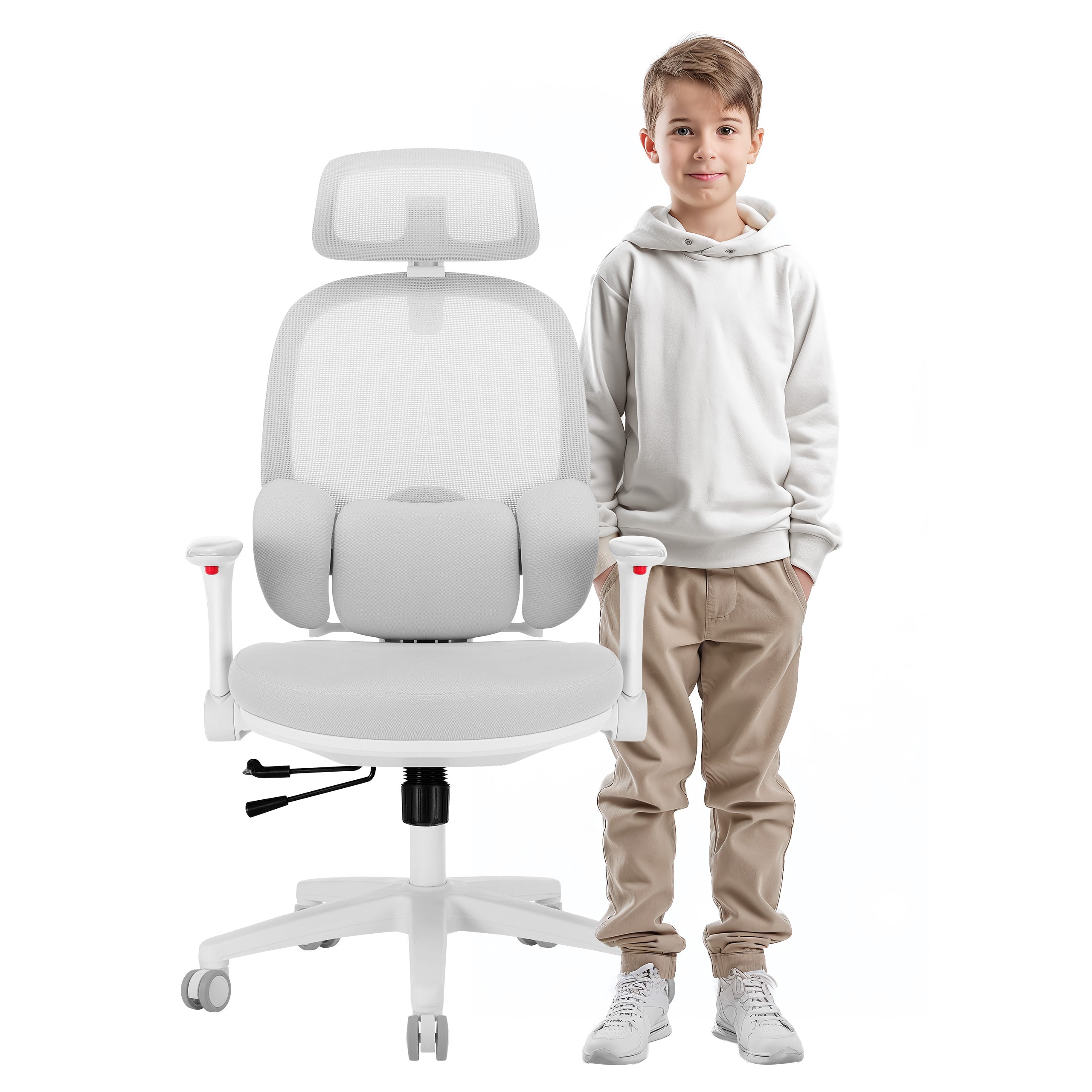 Mark Adler Junior 6.3 Grijze ergonomische kinderstoel