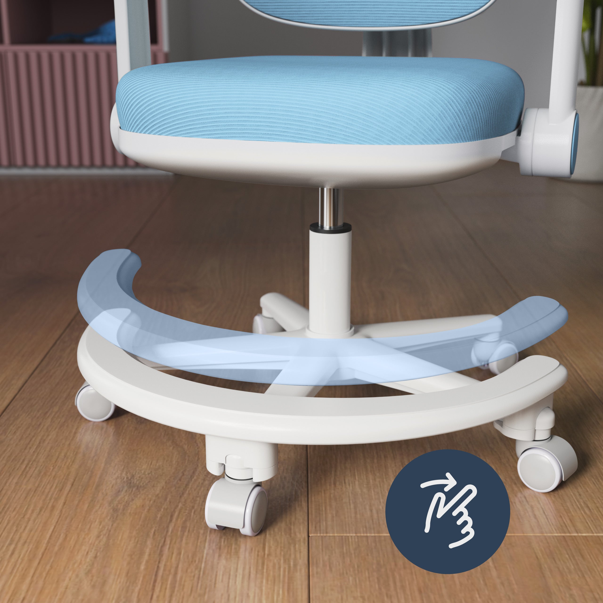 Ergonomische kinderbureaustoel Mark Adler Junior 3.6 Blauw